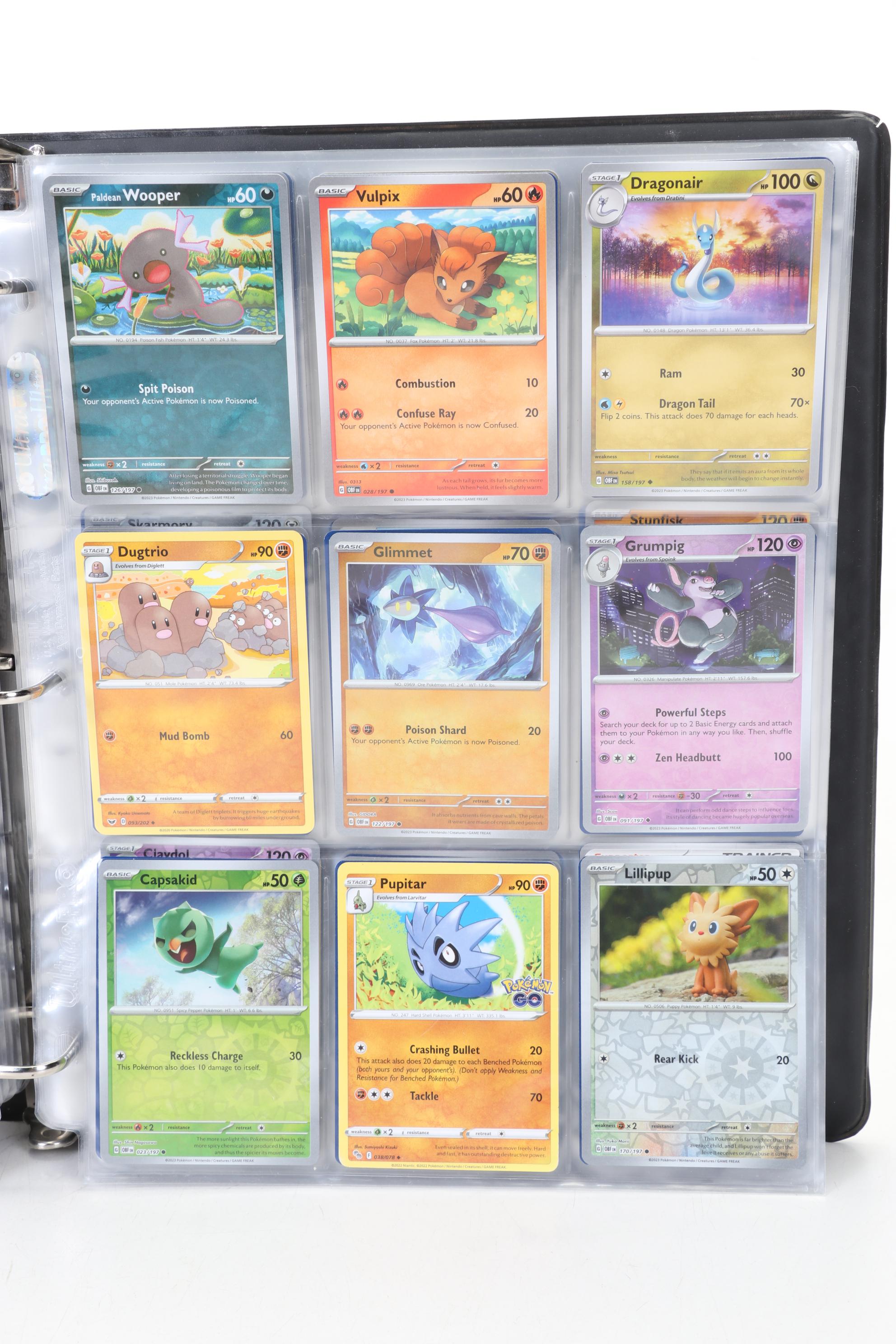 Pokémon Card Collection Featuring Holo Cards