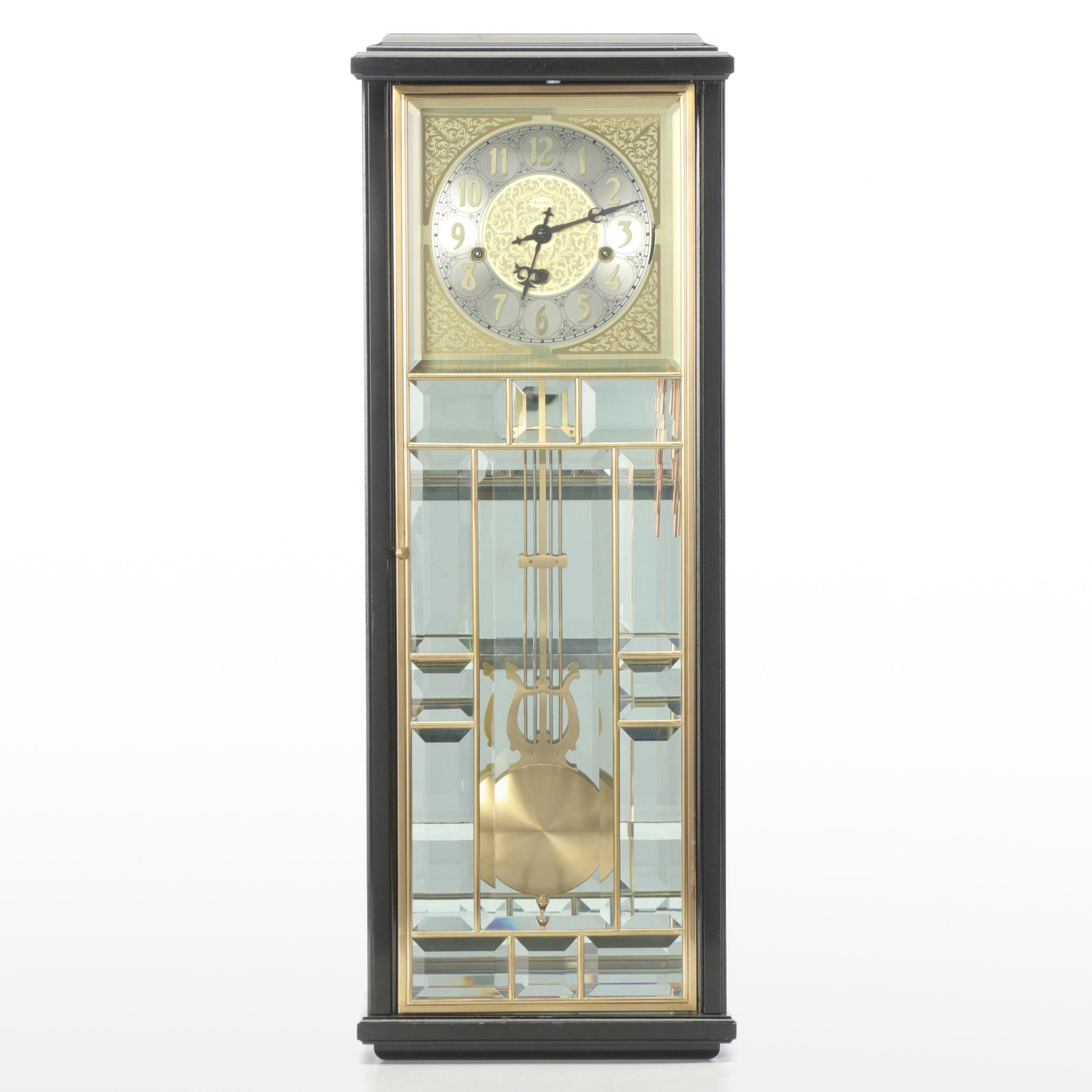 Ansonia "Gold Medallion" Wooden and Glass Wall Clock EBTH
