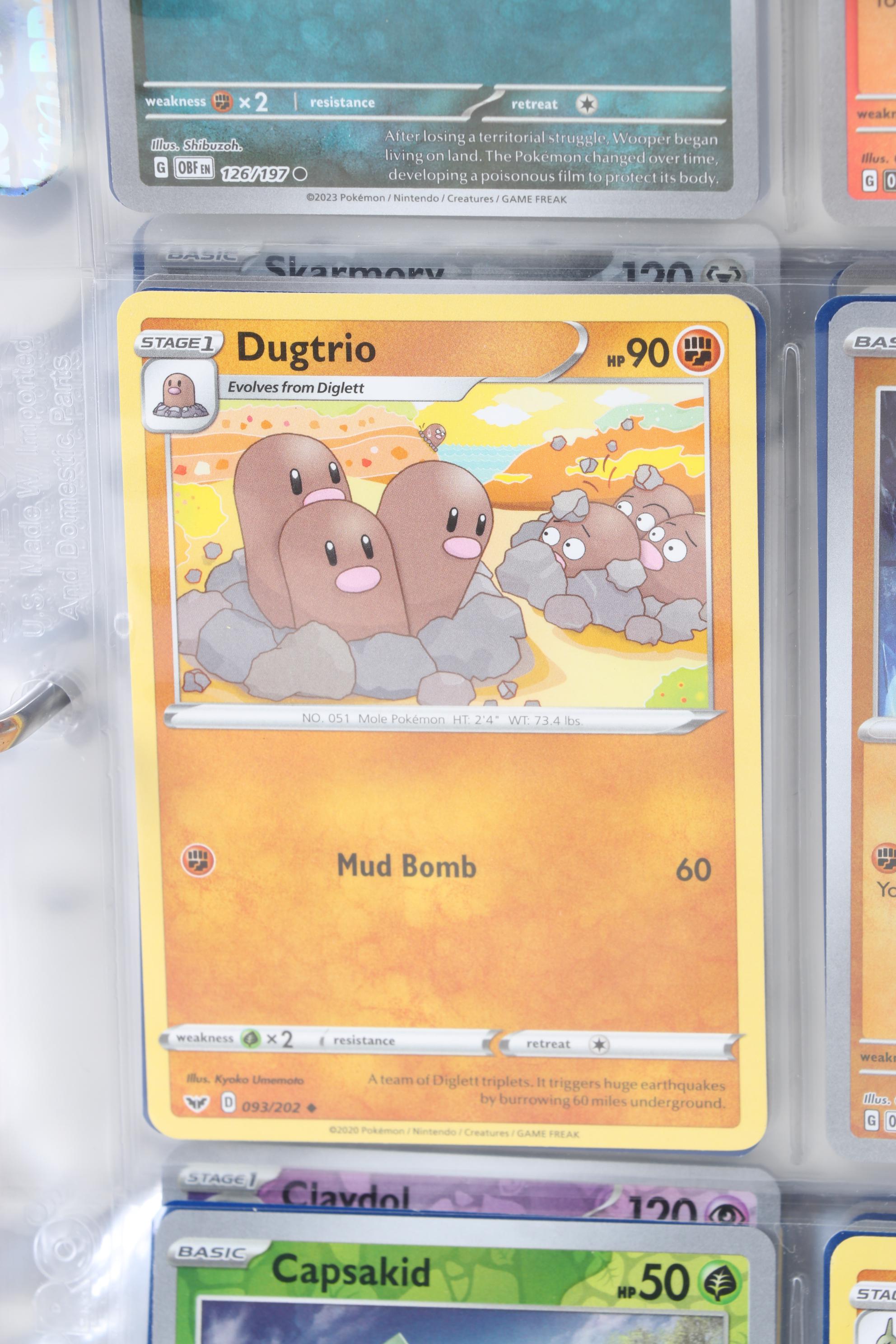 Pokémon Card Collection Featuring Holo Cards