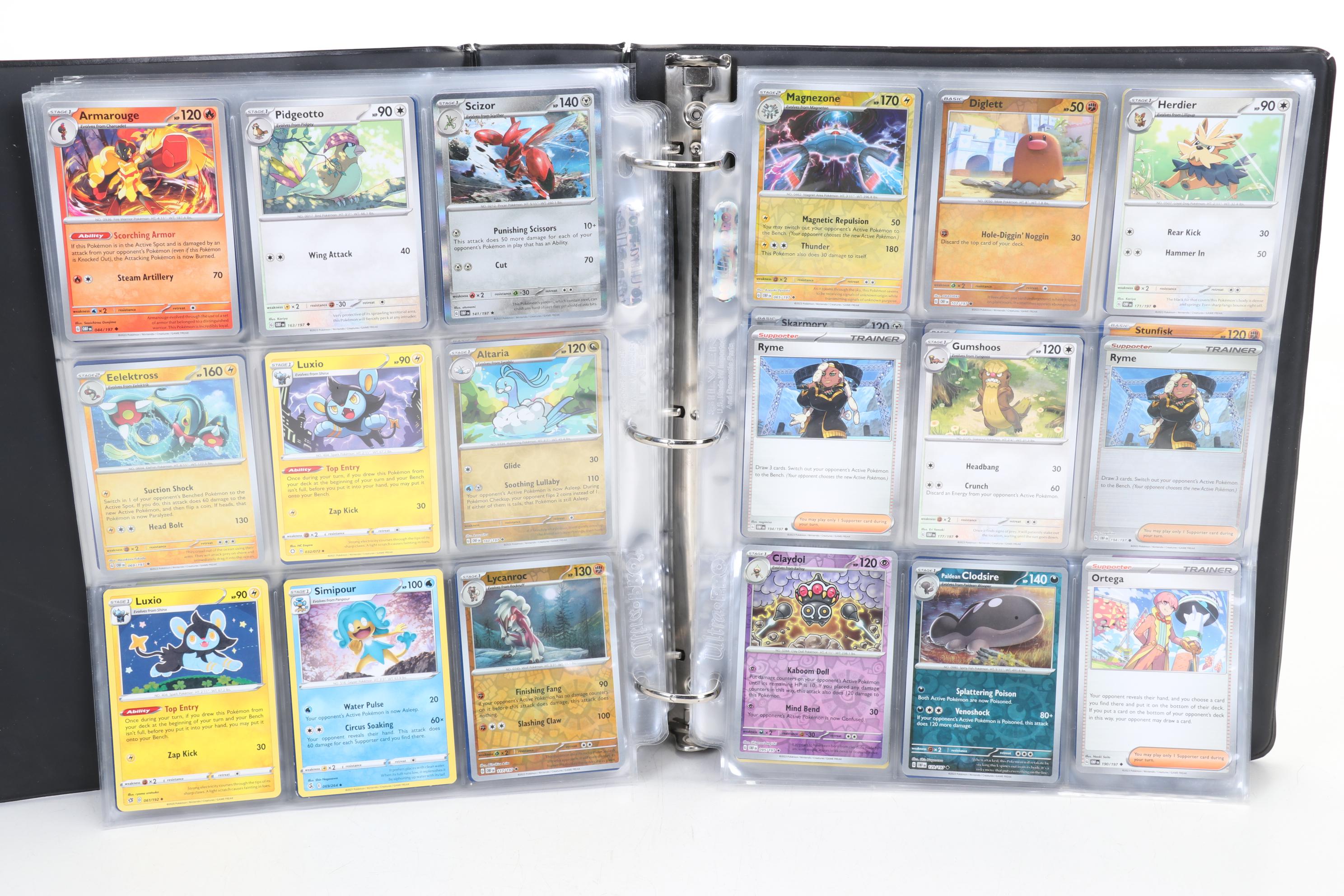 Pokémon Card Collection Featuring Holo Cards
