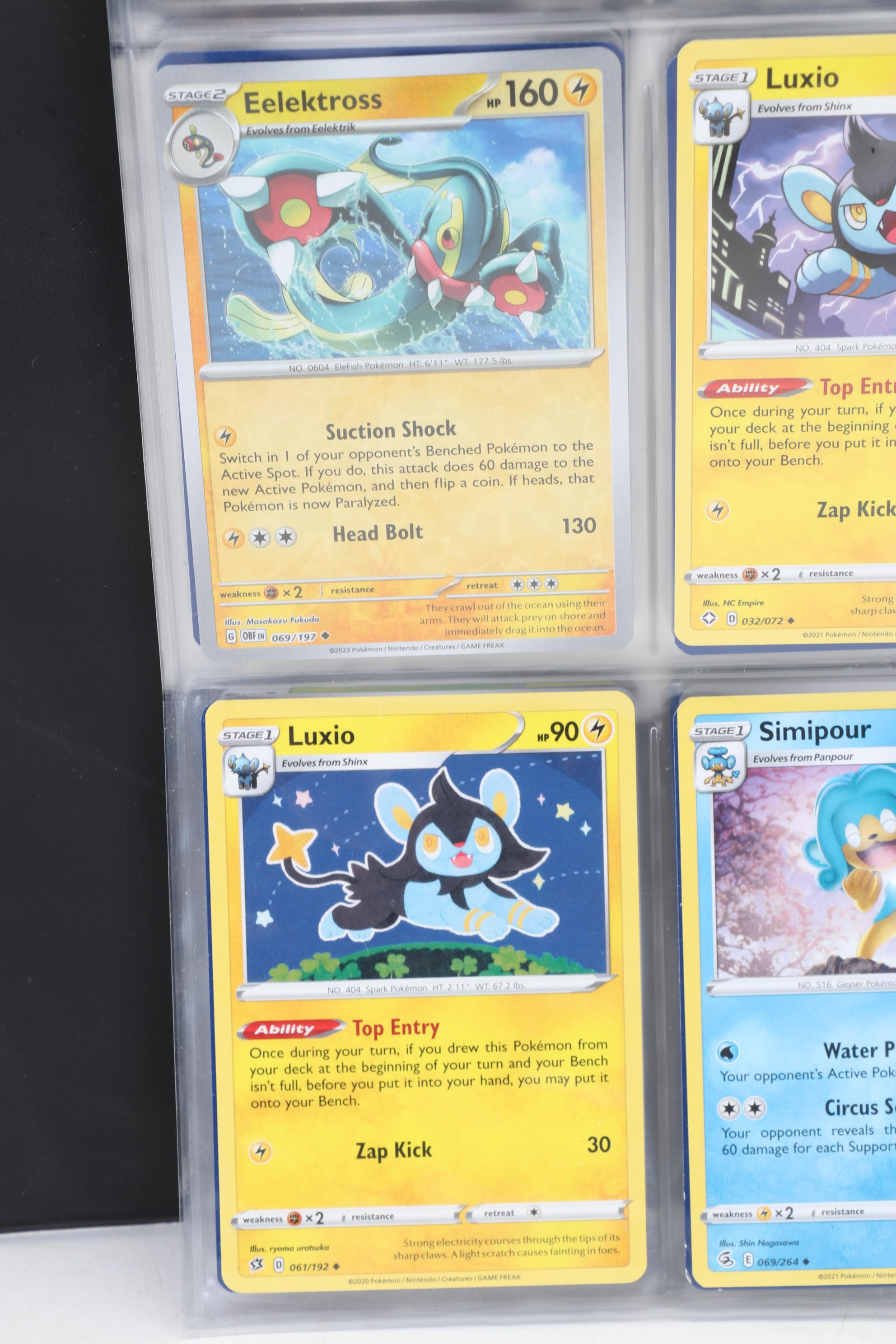 Pokémon Card Collection Featuring Holo Cards