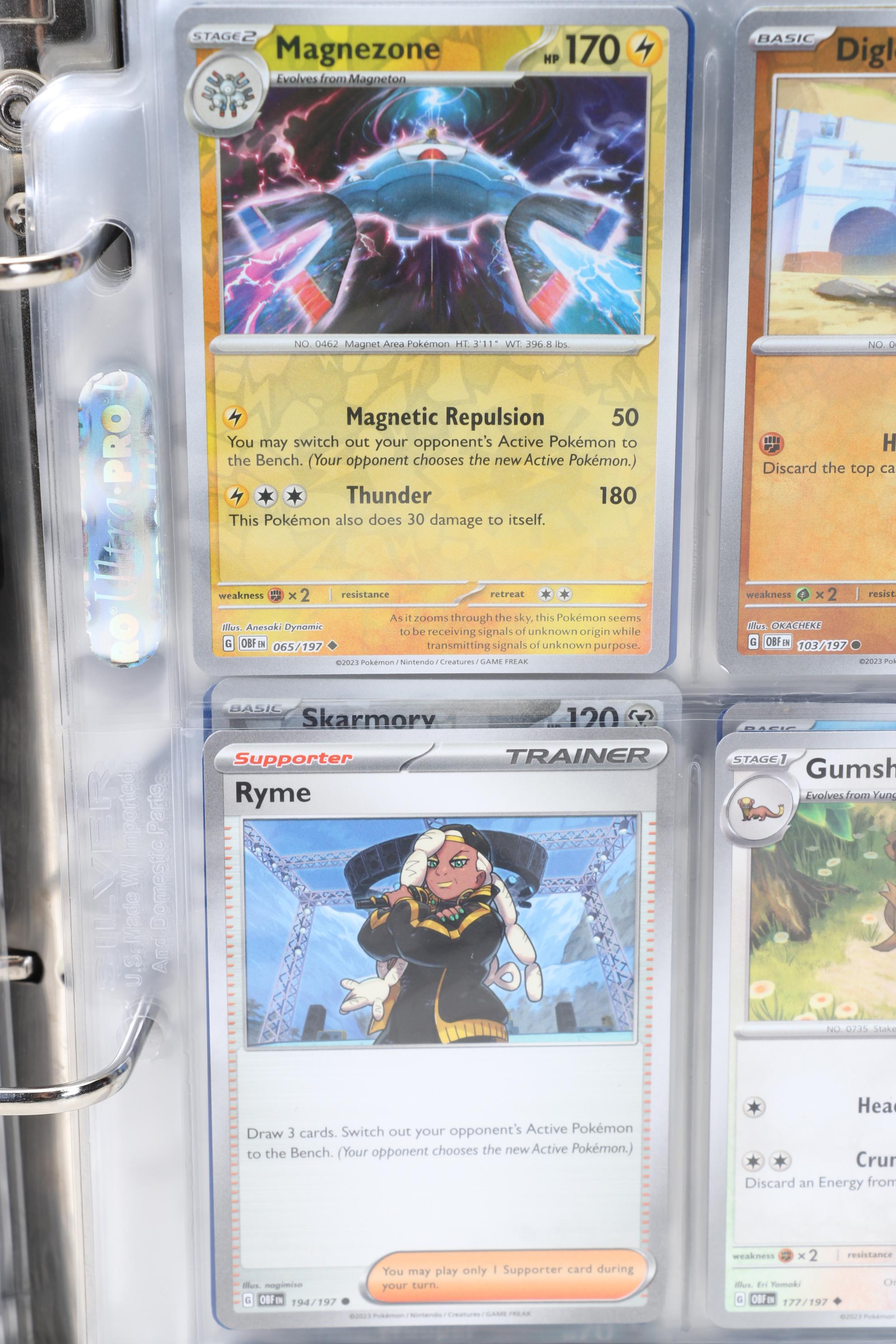 Pokémon Card Collection Featuring Holo Cards