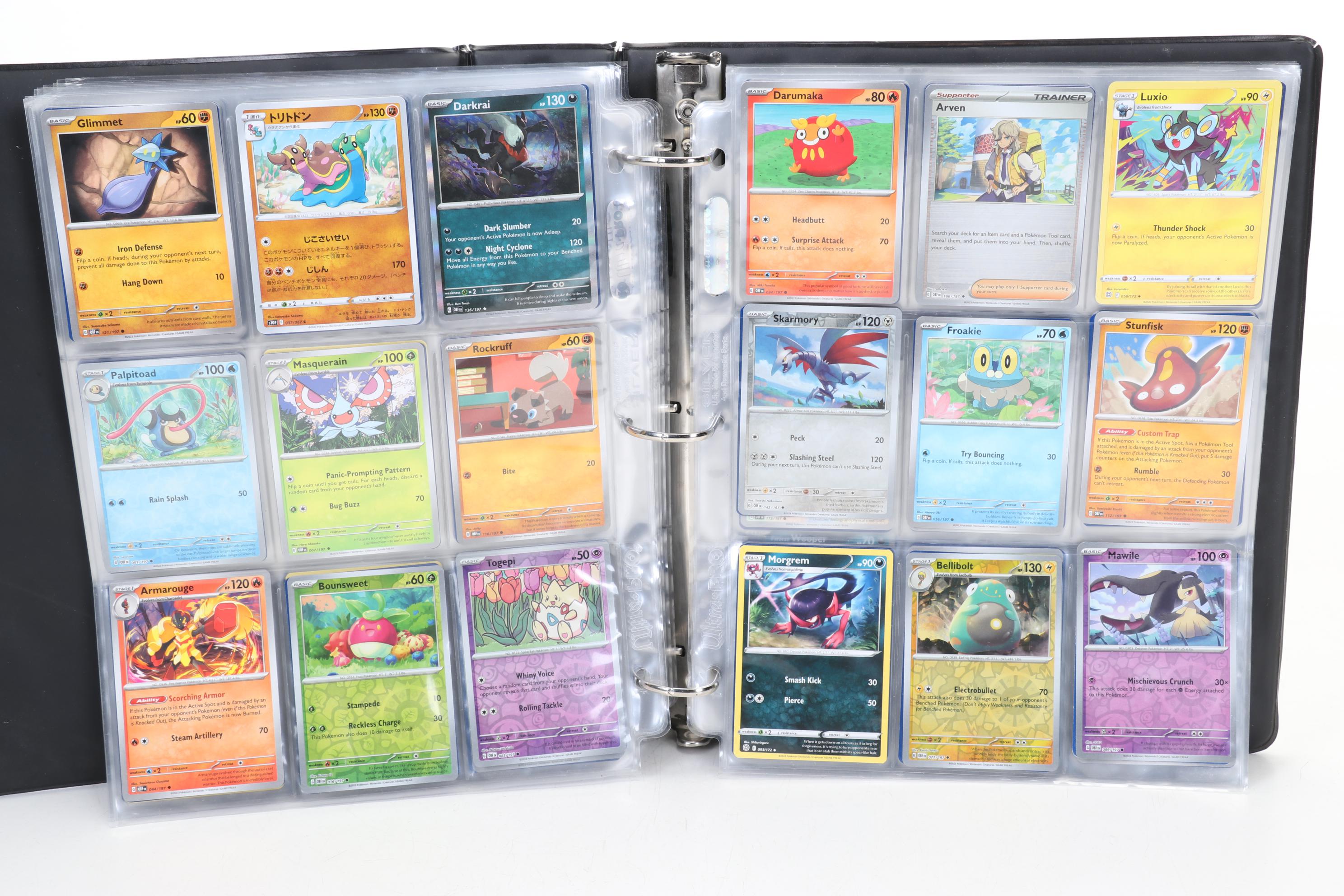 Pokémon Card Collection Featuring Holo Cards