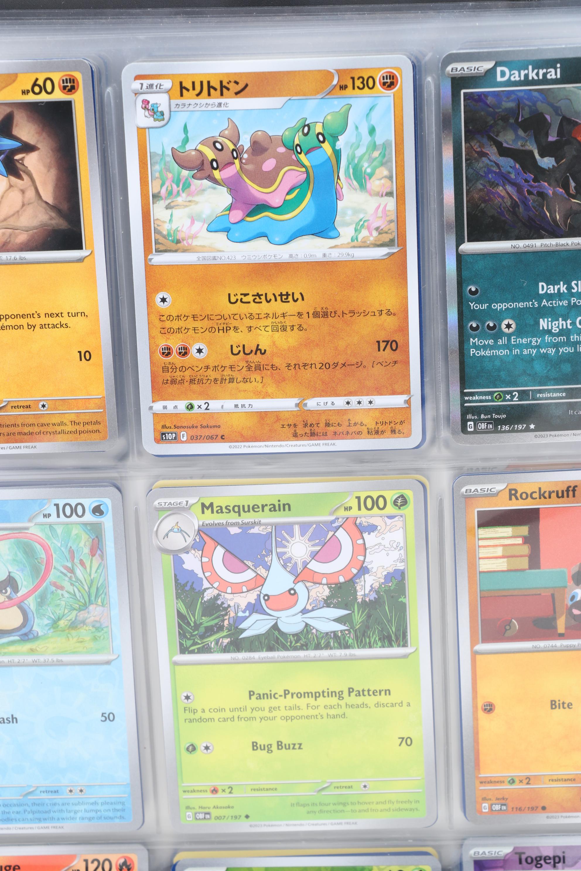Pokémon Card Collection Featuring Holo Cards