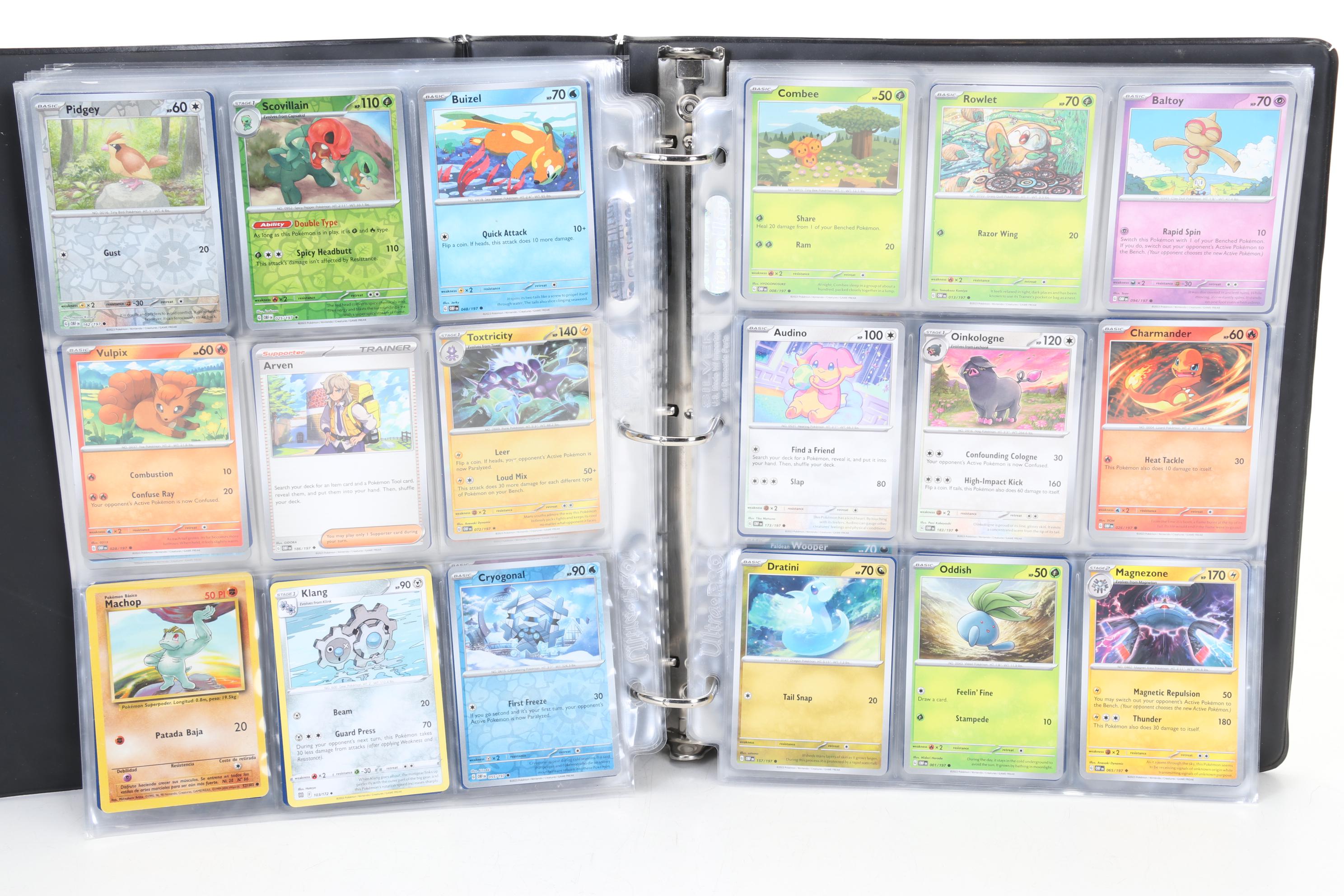 Pokémon Card Collection Featuring Holo Cards