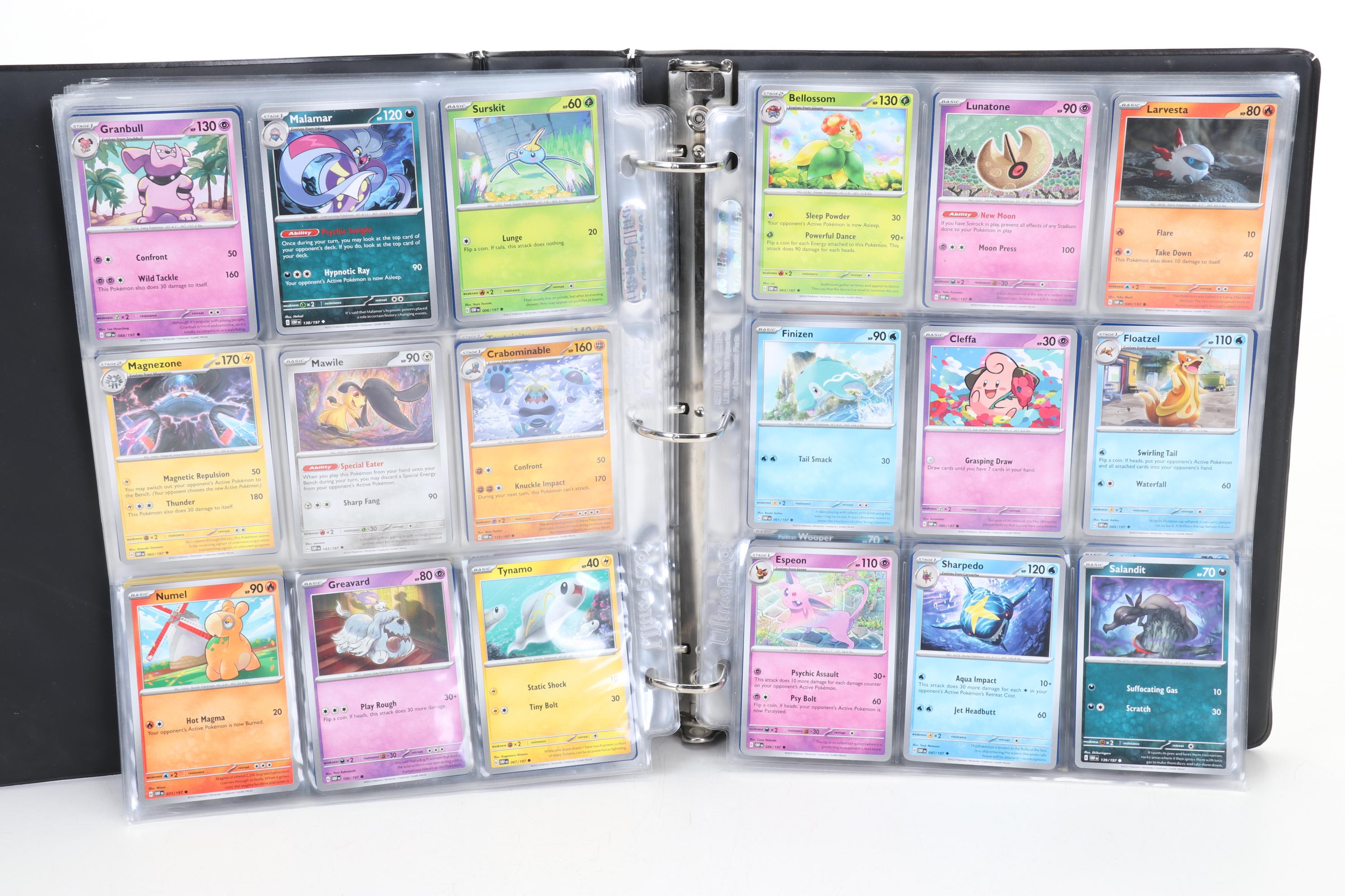 Pokémon Card Collection Featuring Holo Cards