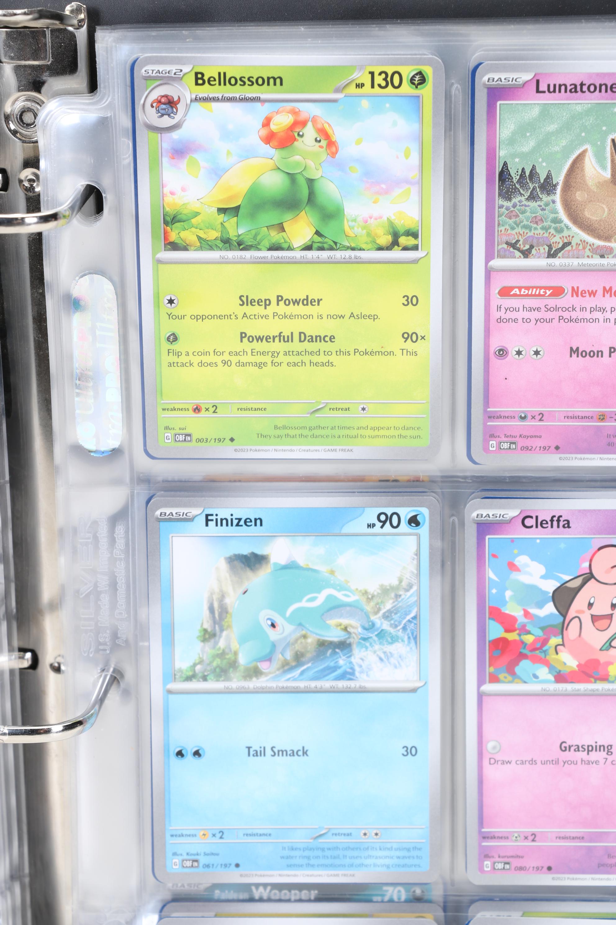 Pokémon Card Collection Featuring Holo Cards