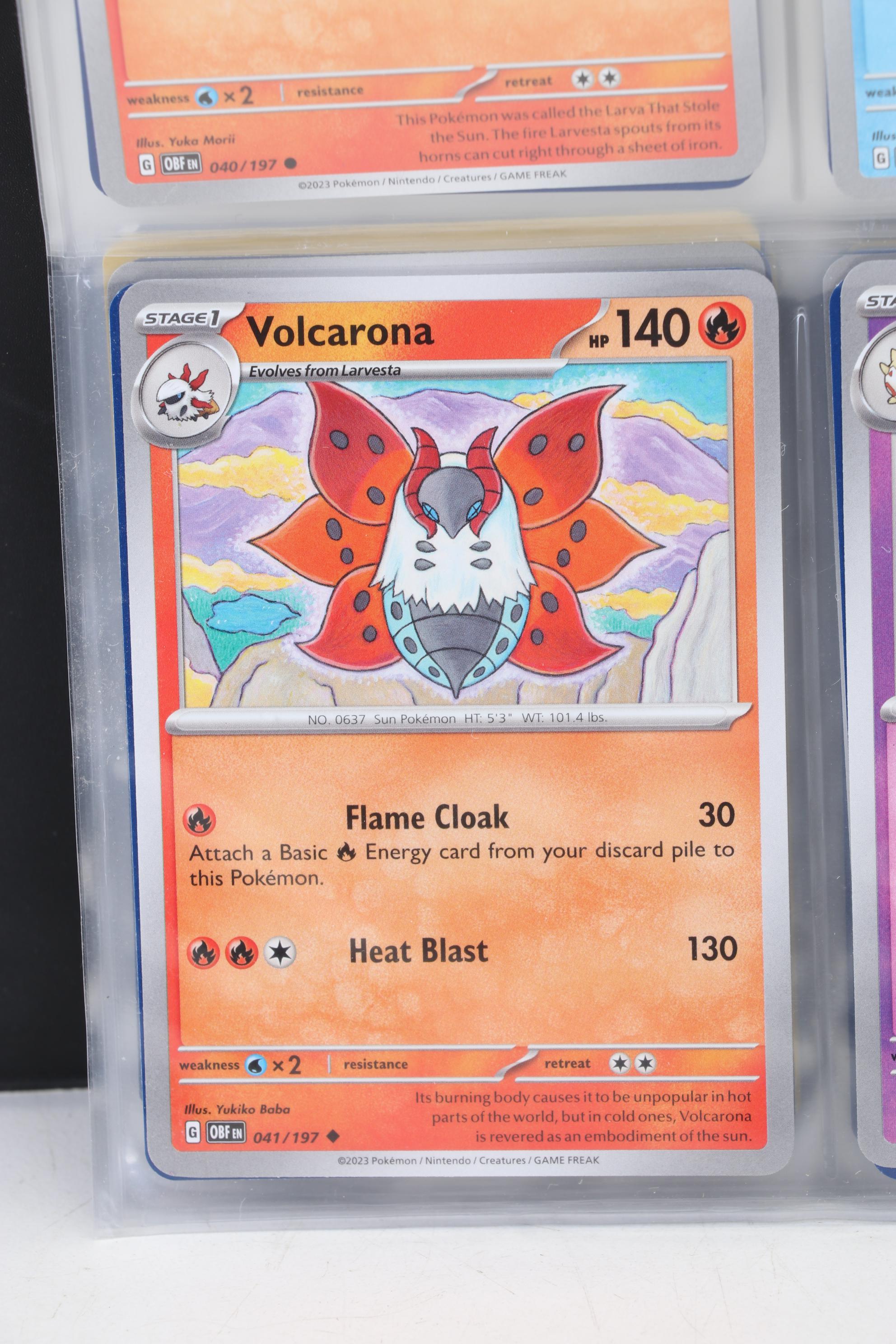 Pokémon Card Collection Featuring Holo Cards