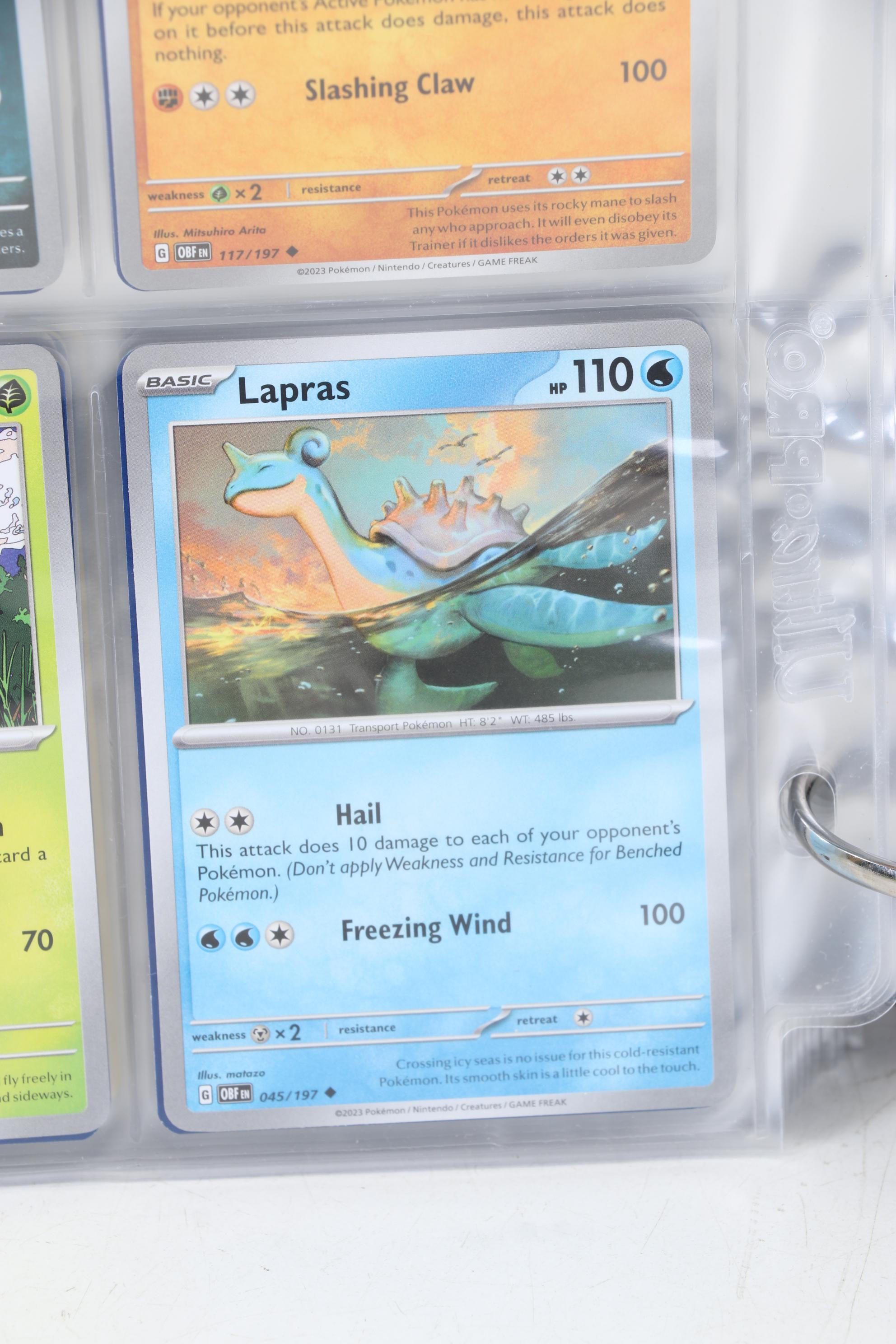 Pokémon Card Collection Featuring Holo Cards