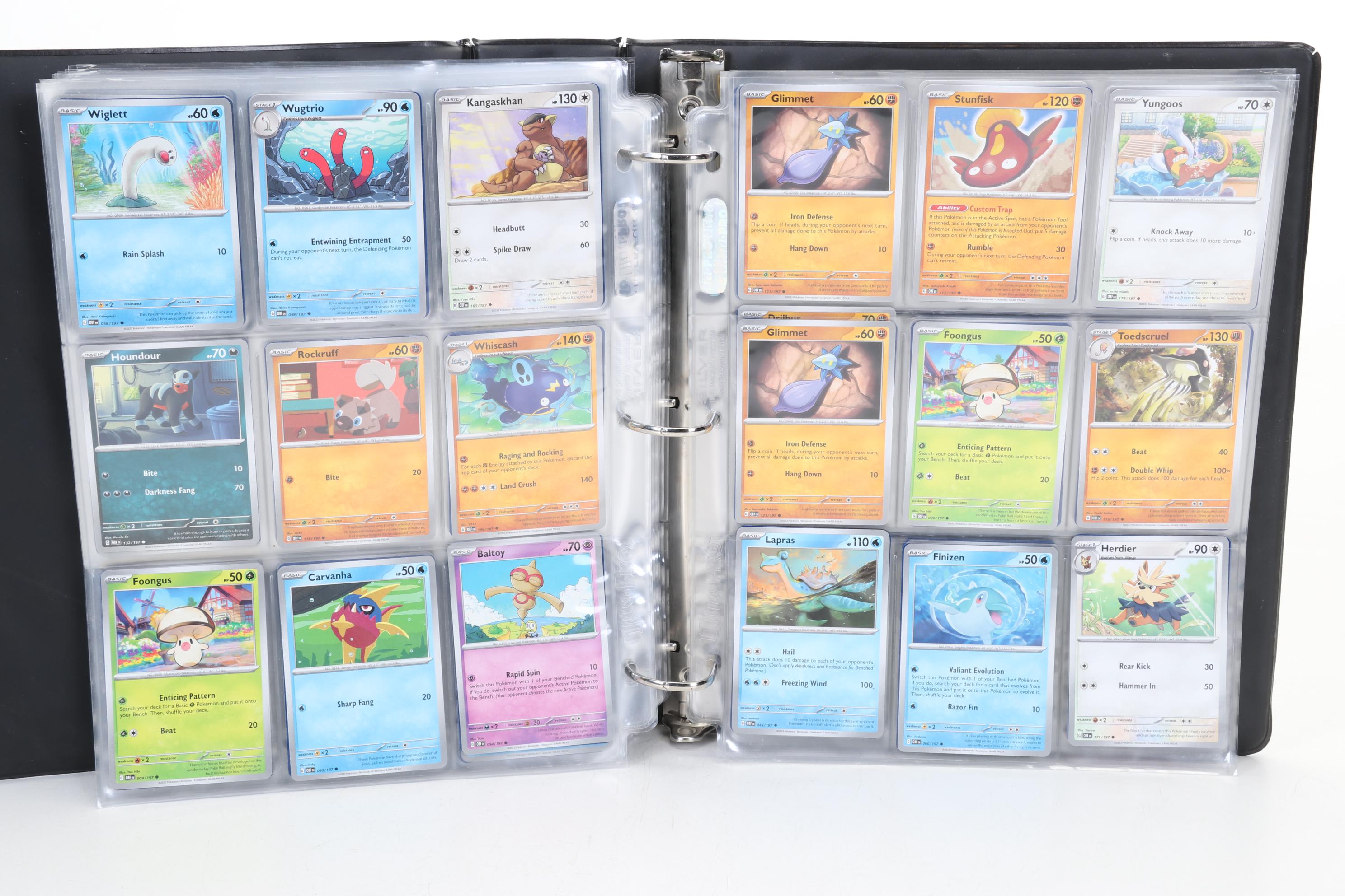 Pokémon Card Collection Featuring Holo Cards