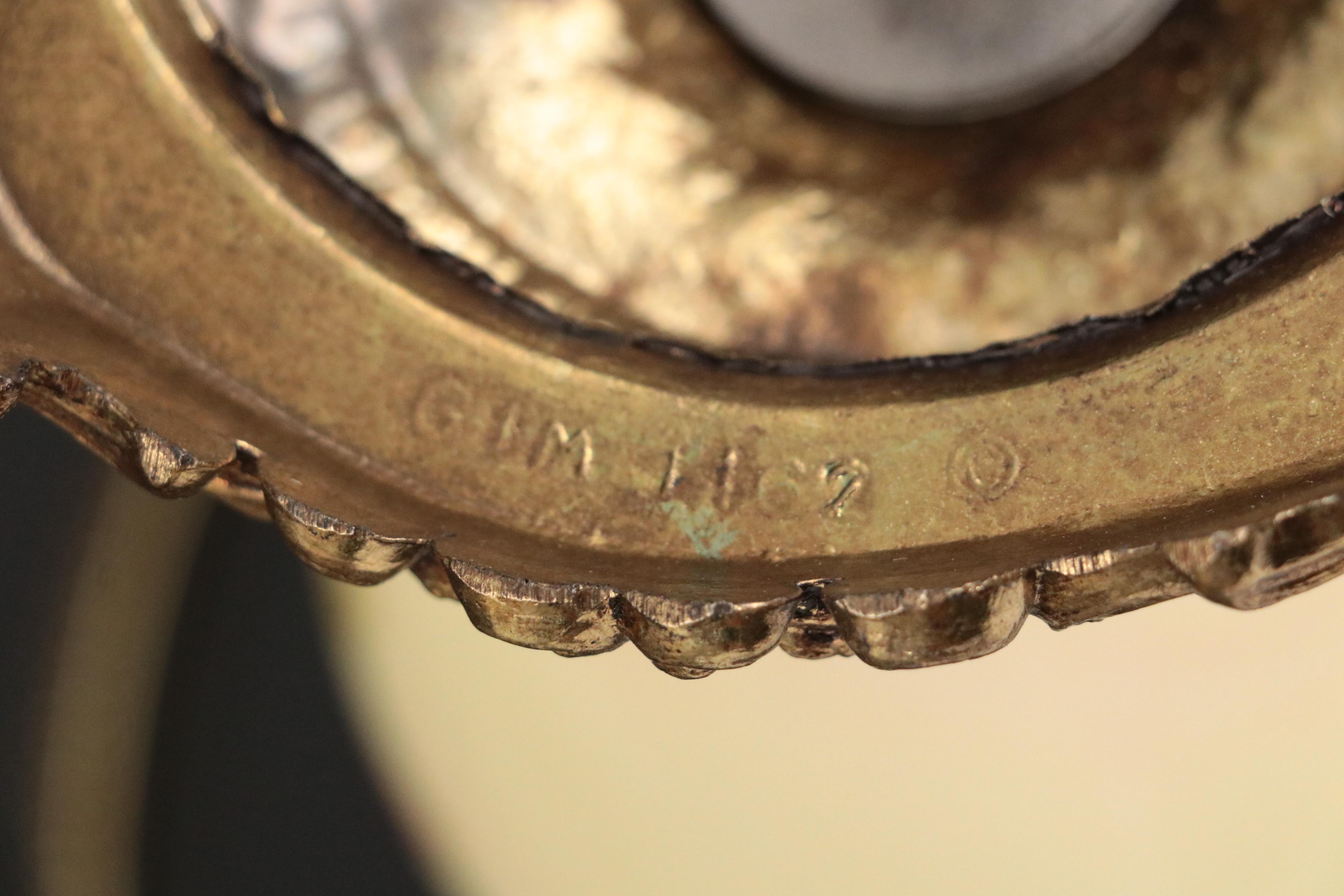 Fenton Burmese Glass Parlor Lamps with Hand-Painted Roses, Late 20th C.