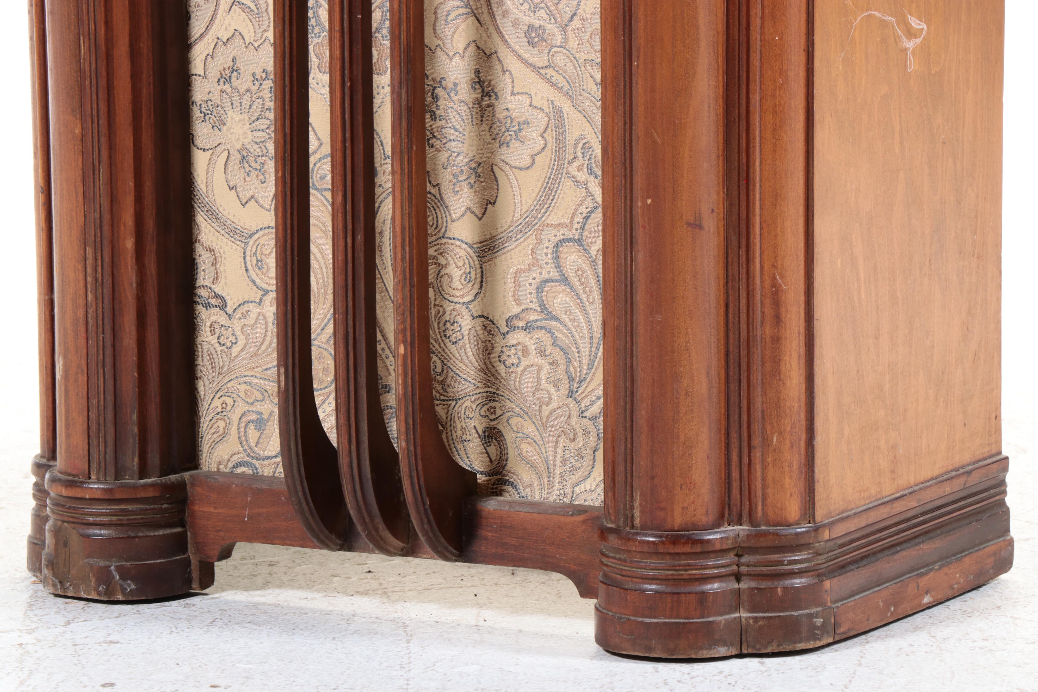 Zenith Art Deco Waterfall Style Walnut Console Radio