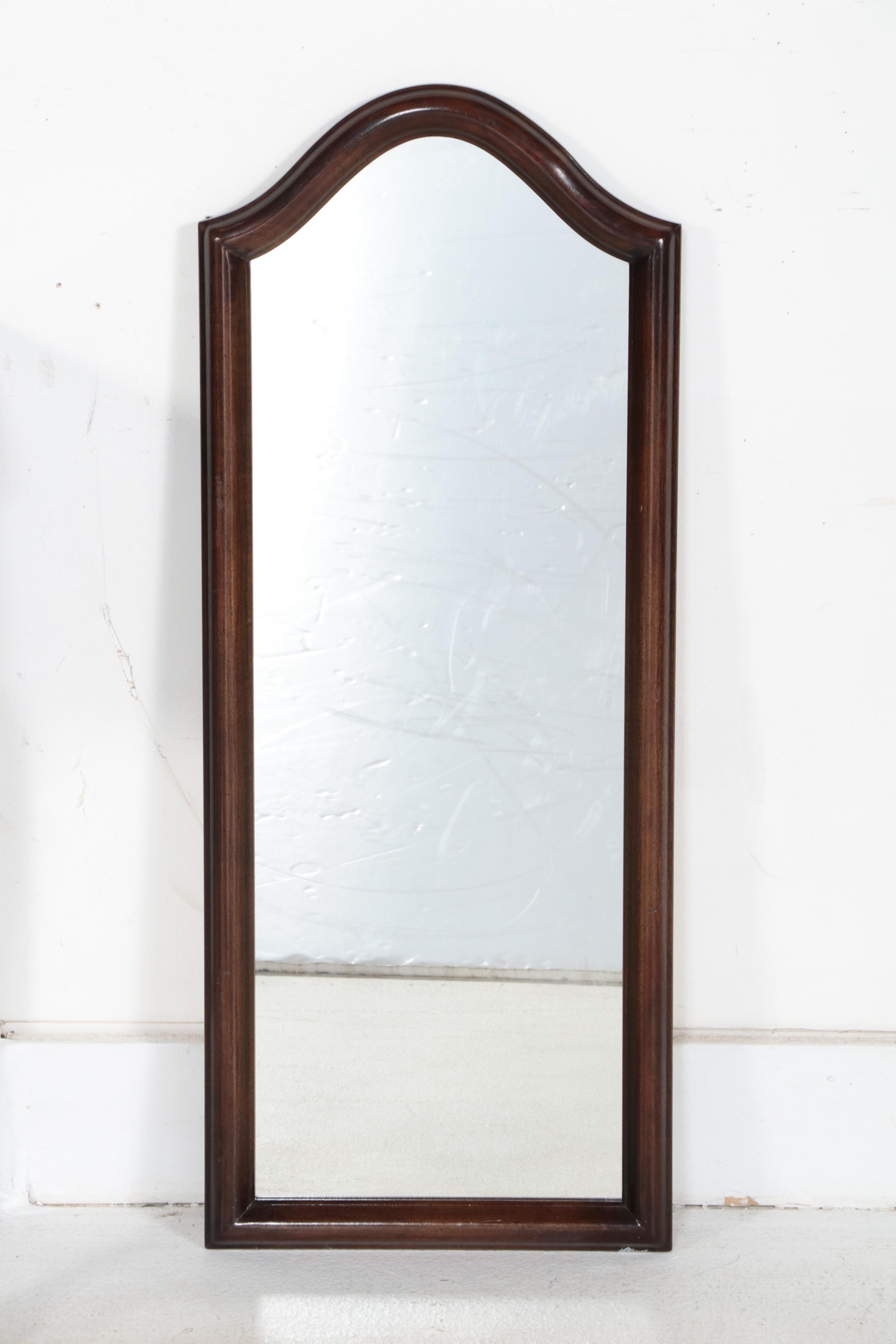 Queen Anne Style Cherrywood Hall Table with Wall Mirror, Incl. Mersman/Waldron
