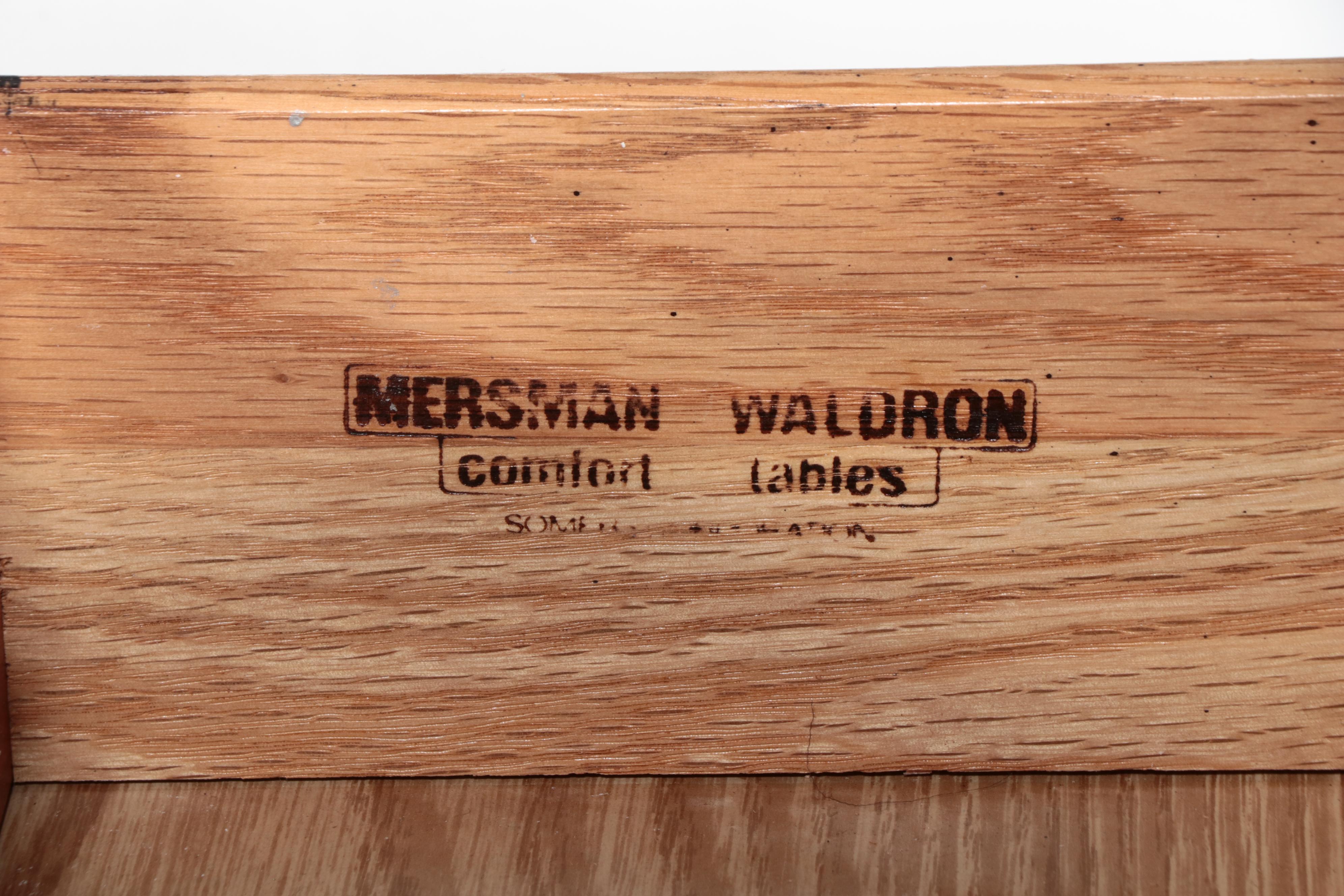 Queen Anne Style Cherrywood Hall Table with Wall Mirror, Incl. Mersman/Waldron