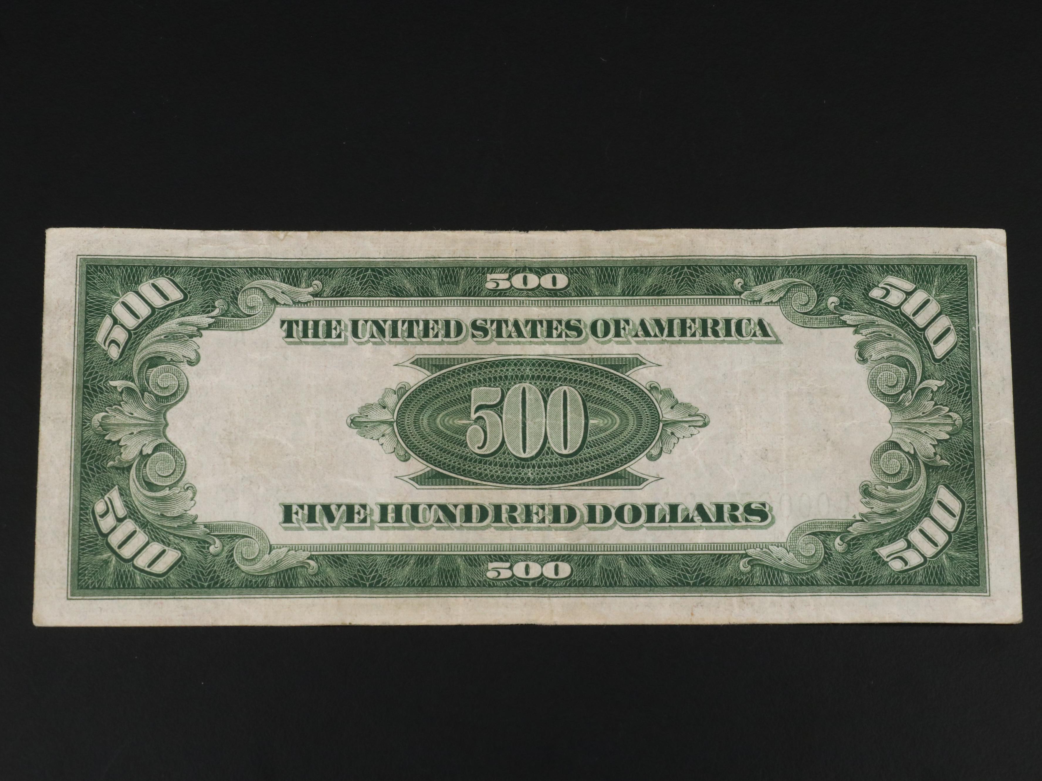 1934 A $500 Federal Reserve Note