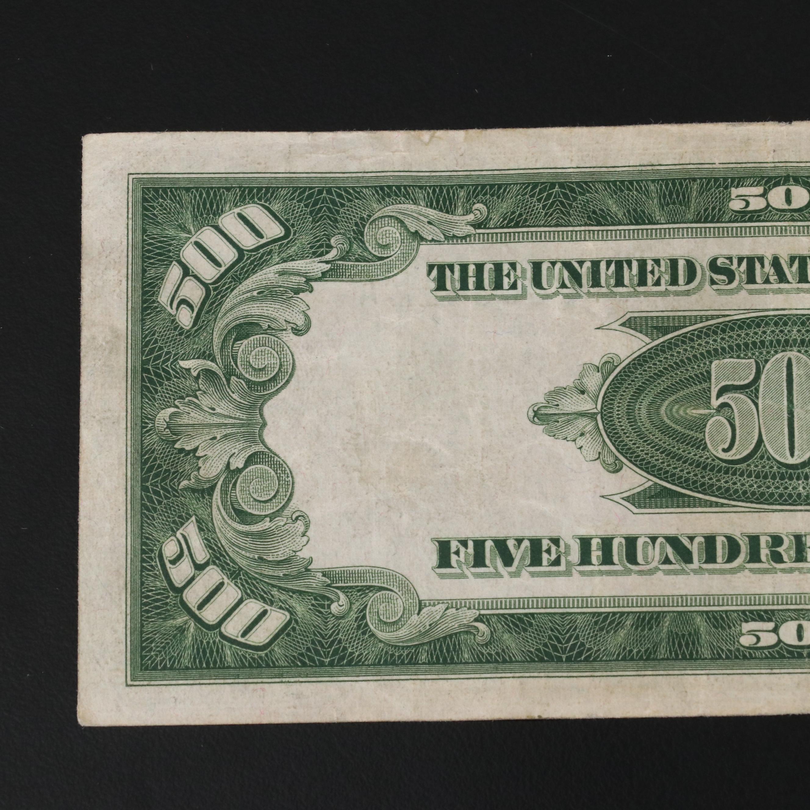 1934 A $500 Federal Reserve Note