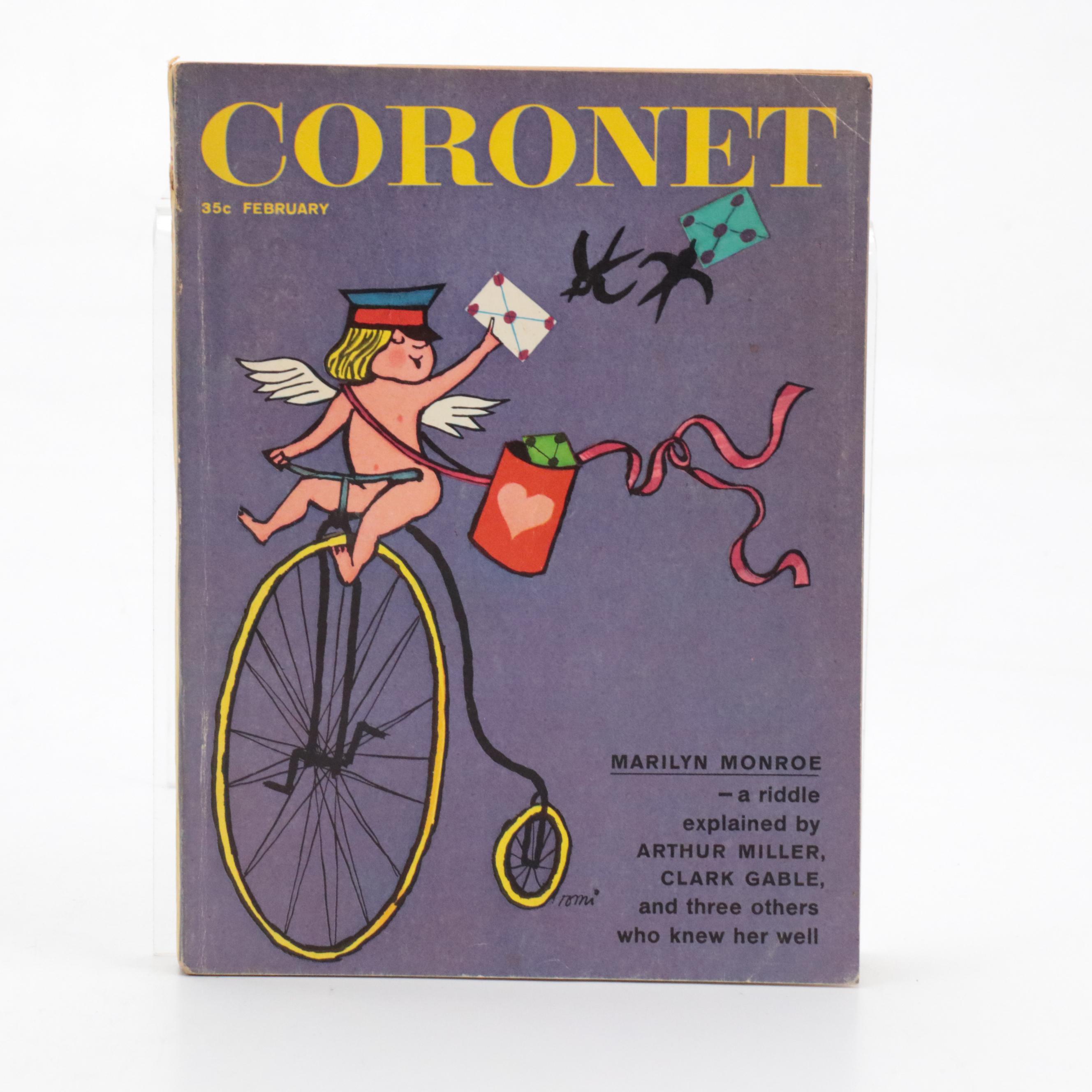 "Coronet" Magazine with Marilyn Monroe Article, 1961