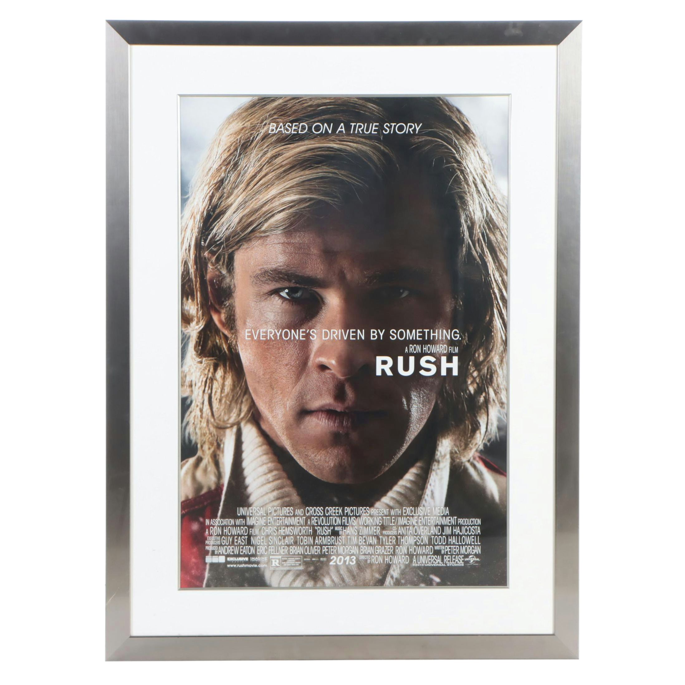 "Rush" Movie Poster Featuring Chris Hemsworth, 2013