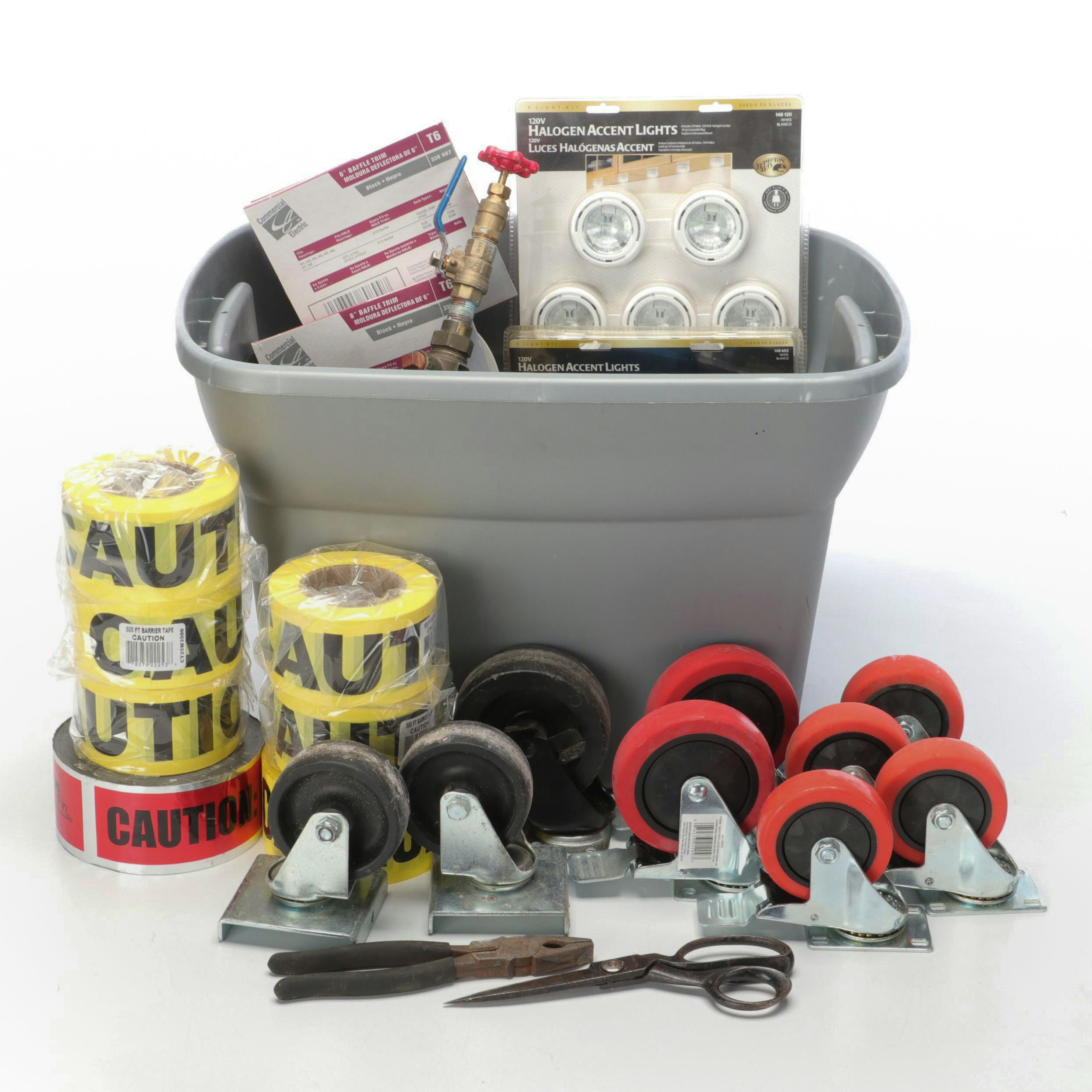Heavy Duty Casters, Caution Tape, Halogen Lights, Backflow Regulator Valve, More