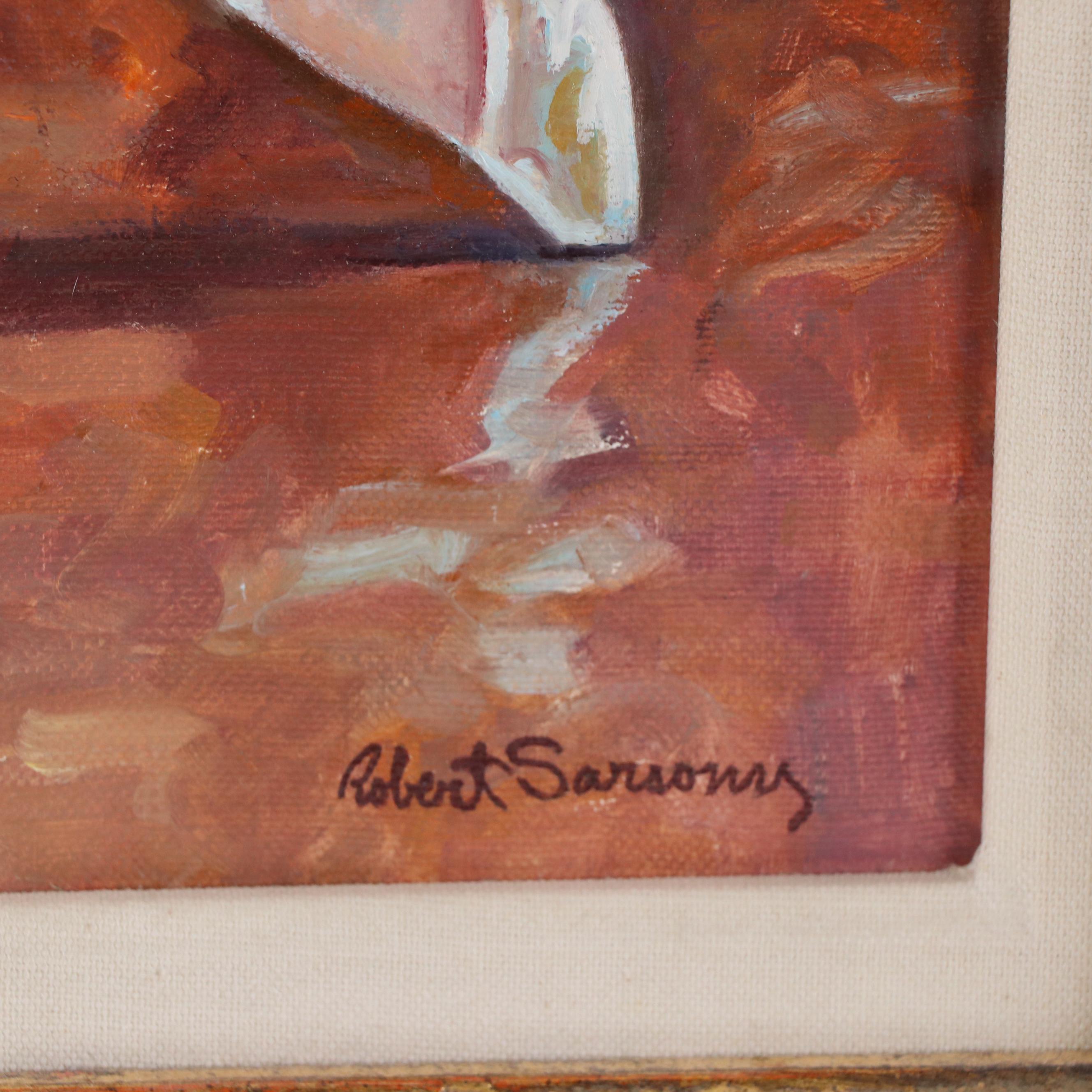 Robert Sarsony Oil Painting of Ballet Dancer