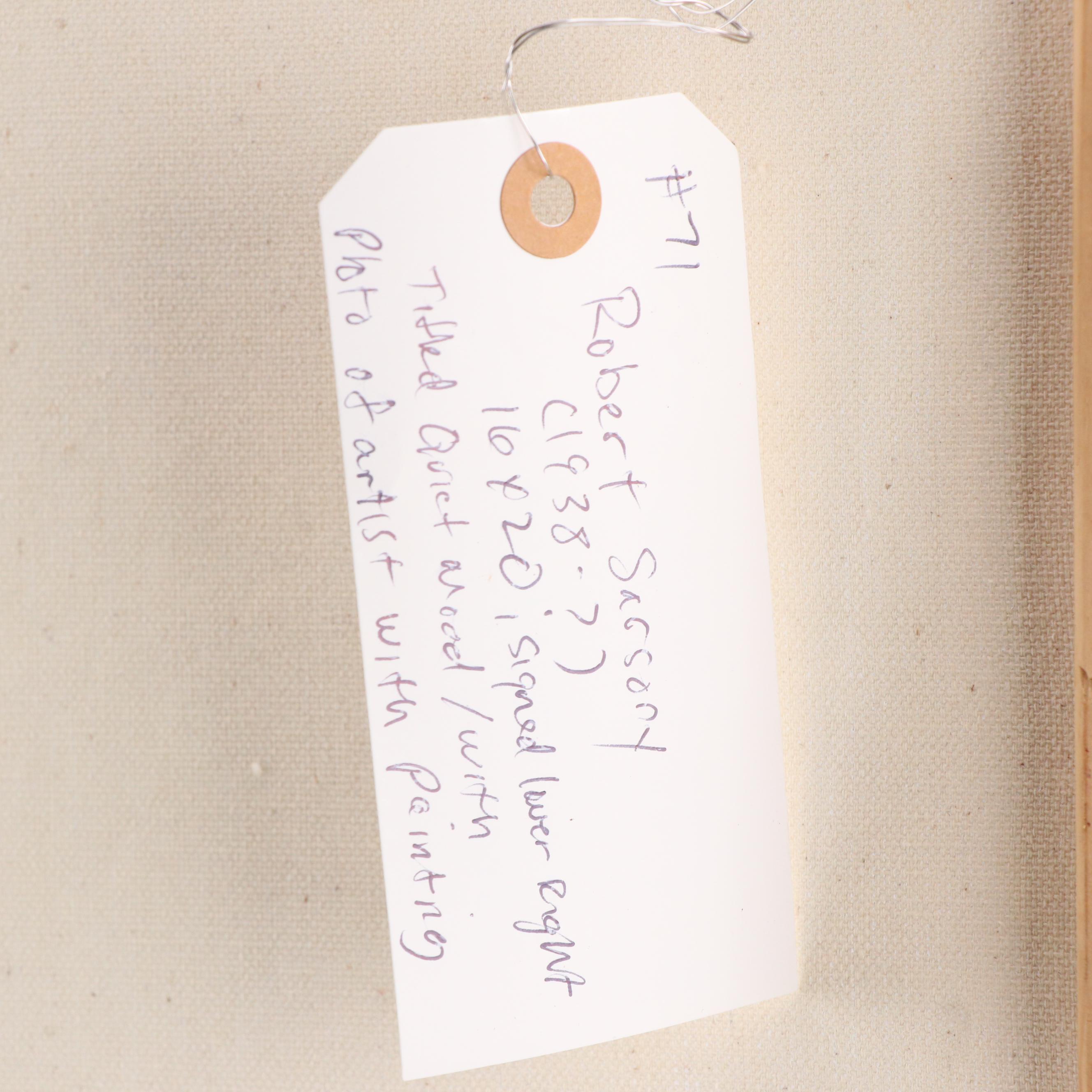 Robert Sarsony Oil Painting of Ballet Dancer