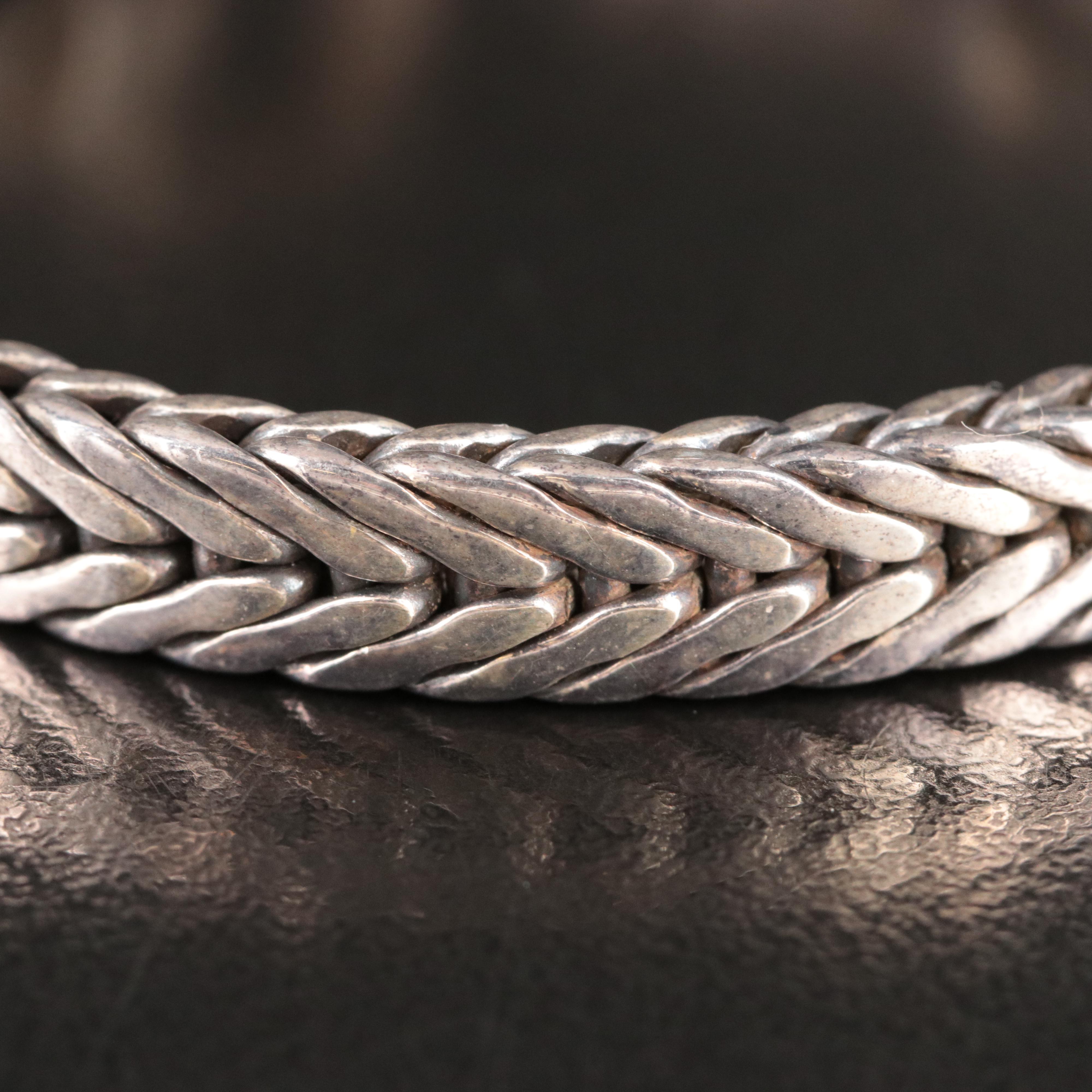 John Hardy Legends Naga Sterling and Black Sapphire Bracelet