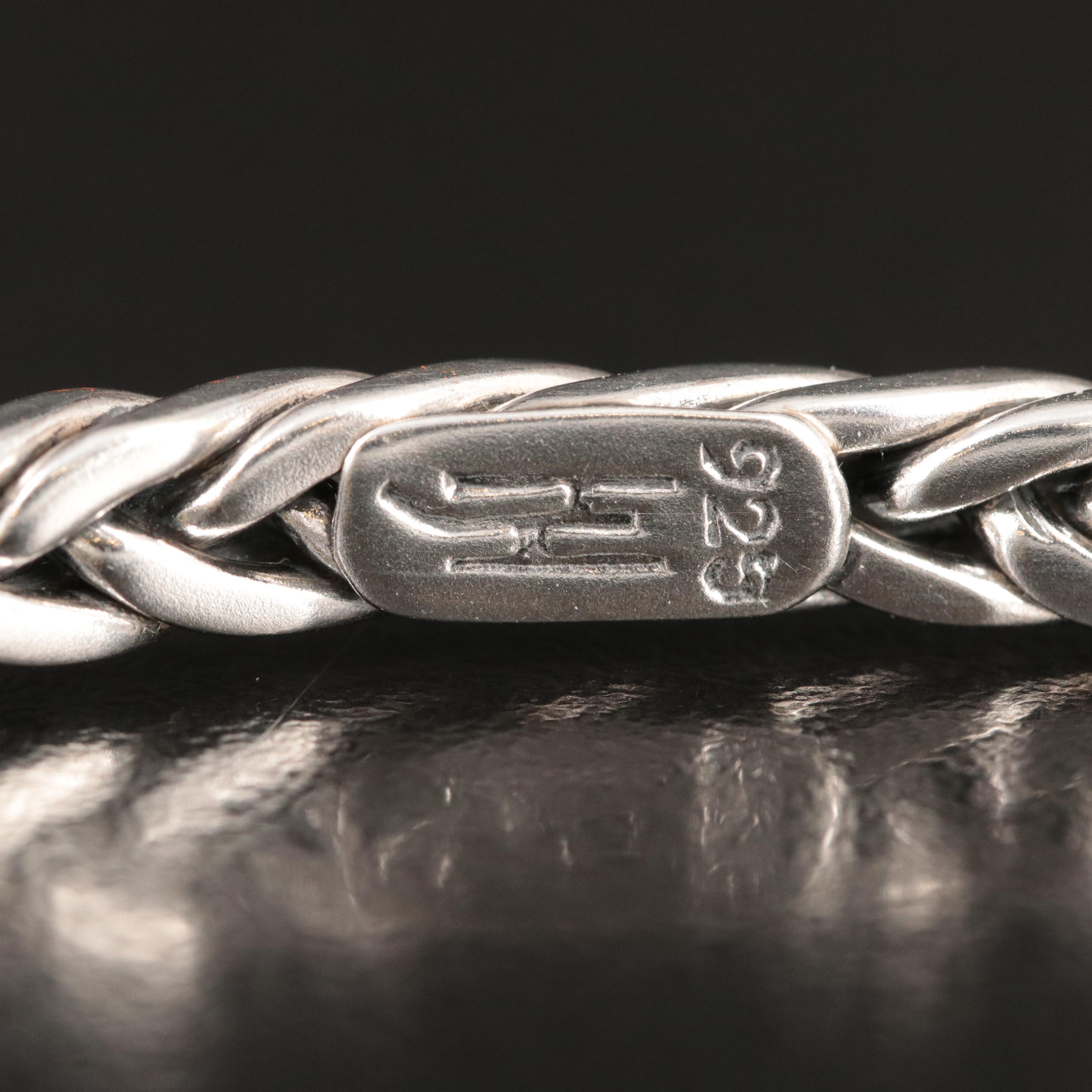 John Hardy Sterling Braided Cuff Bracelet