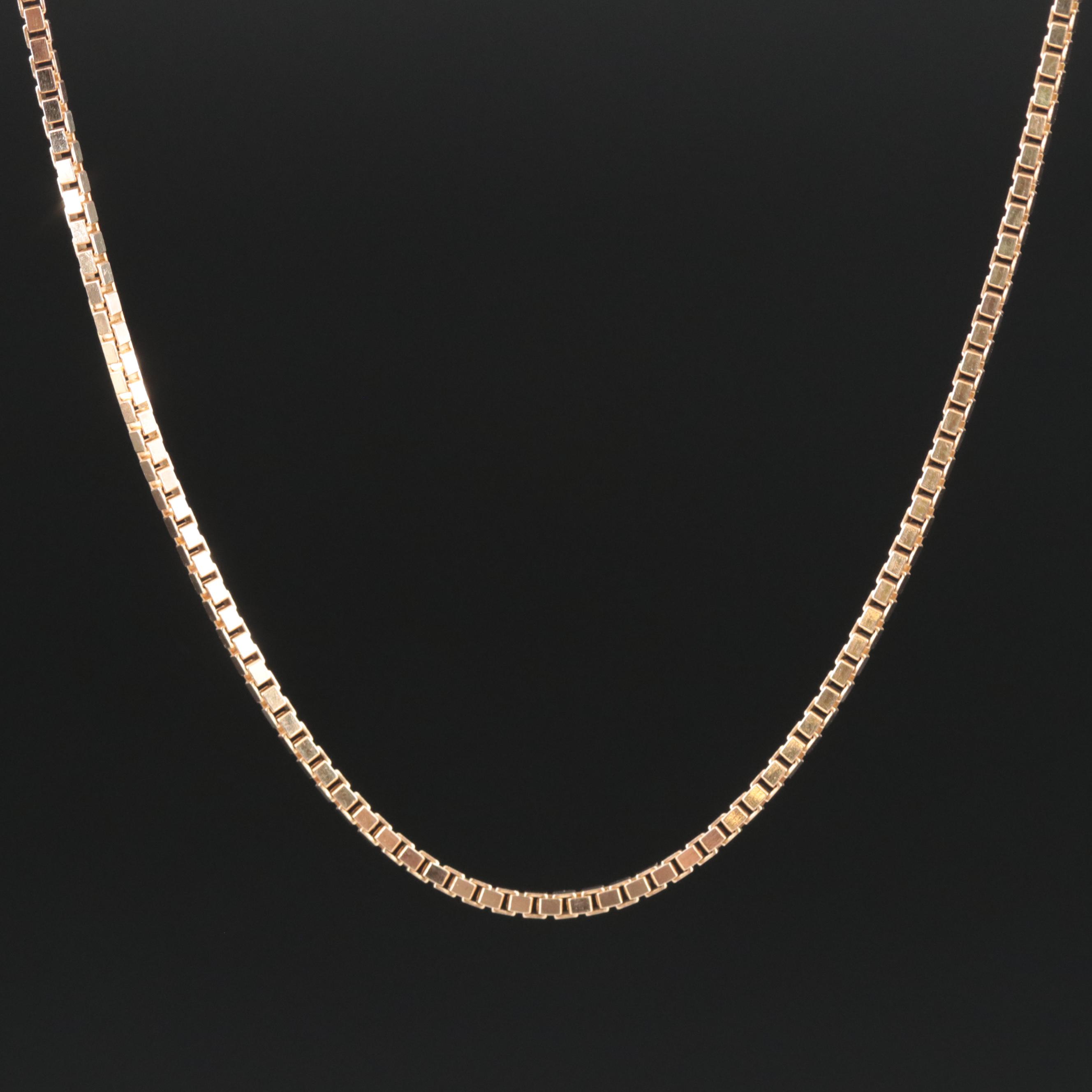 10K Box Chain Necklace