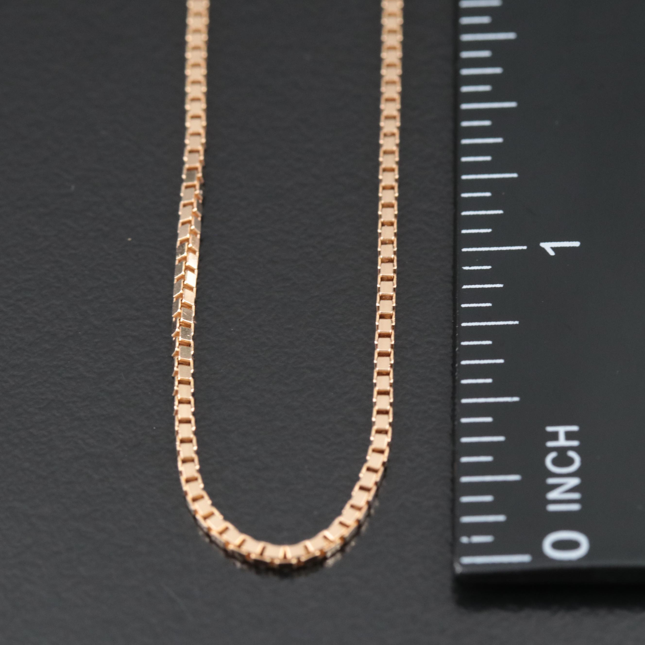 10K Box Chain Necklace