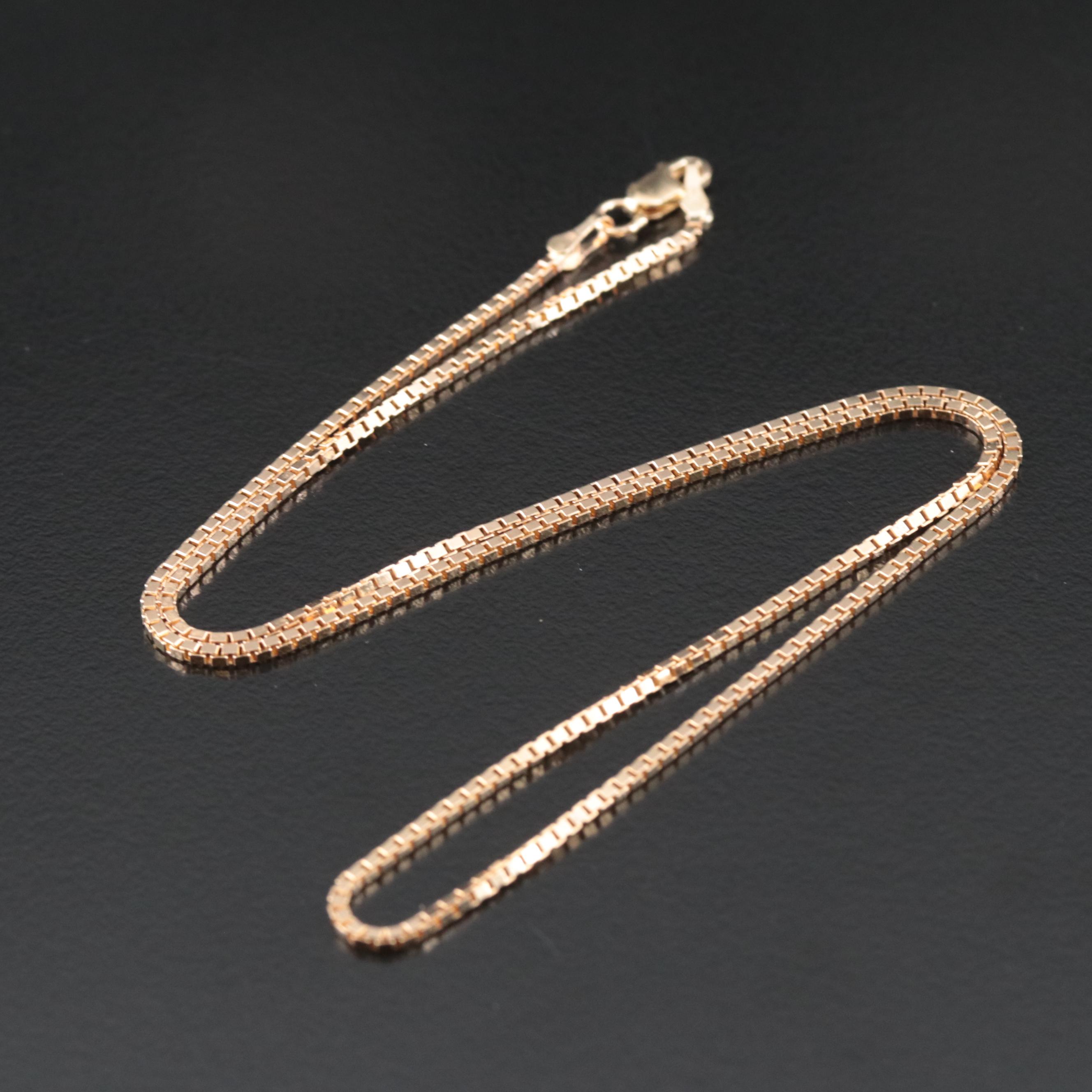 10K Box Chain Necklace