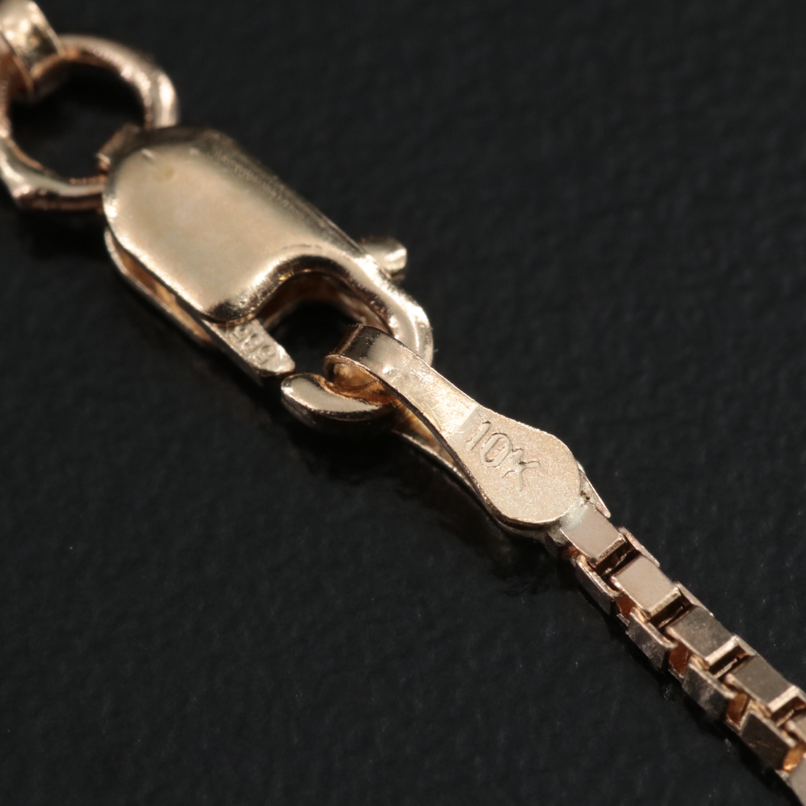 10K Box Chain Necklace