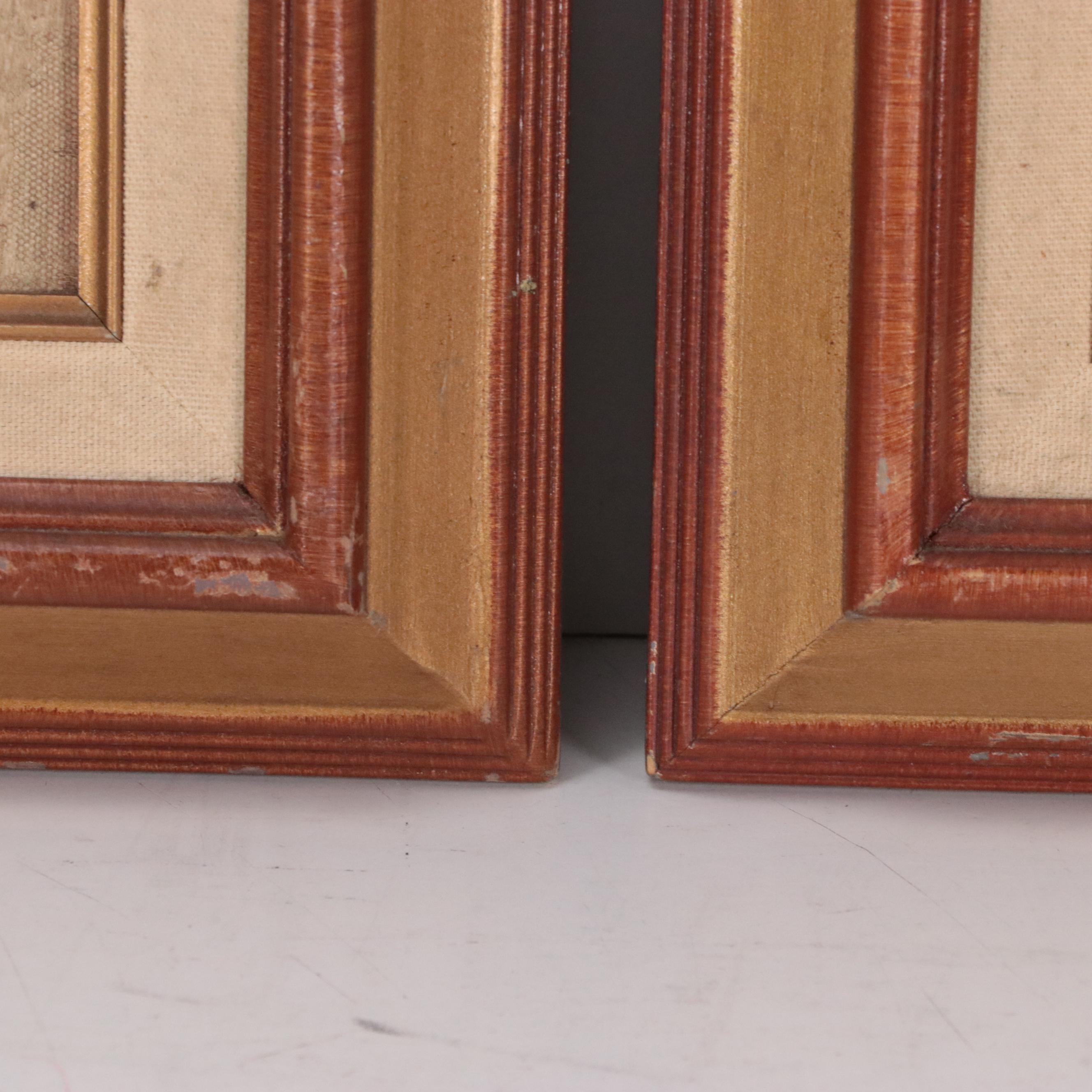Pair of Joyce Roybal Oil Paintings of Children, Mid to Late 20th Century