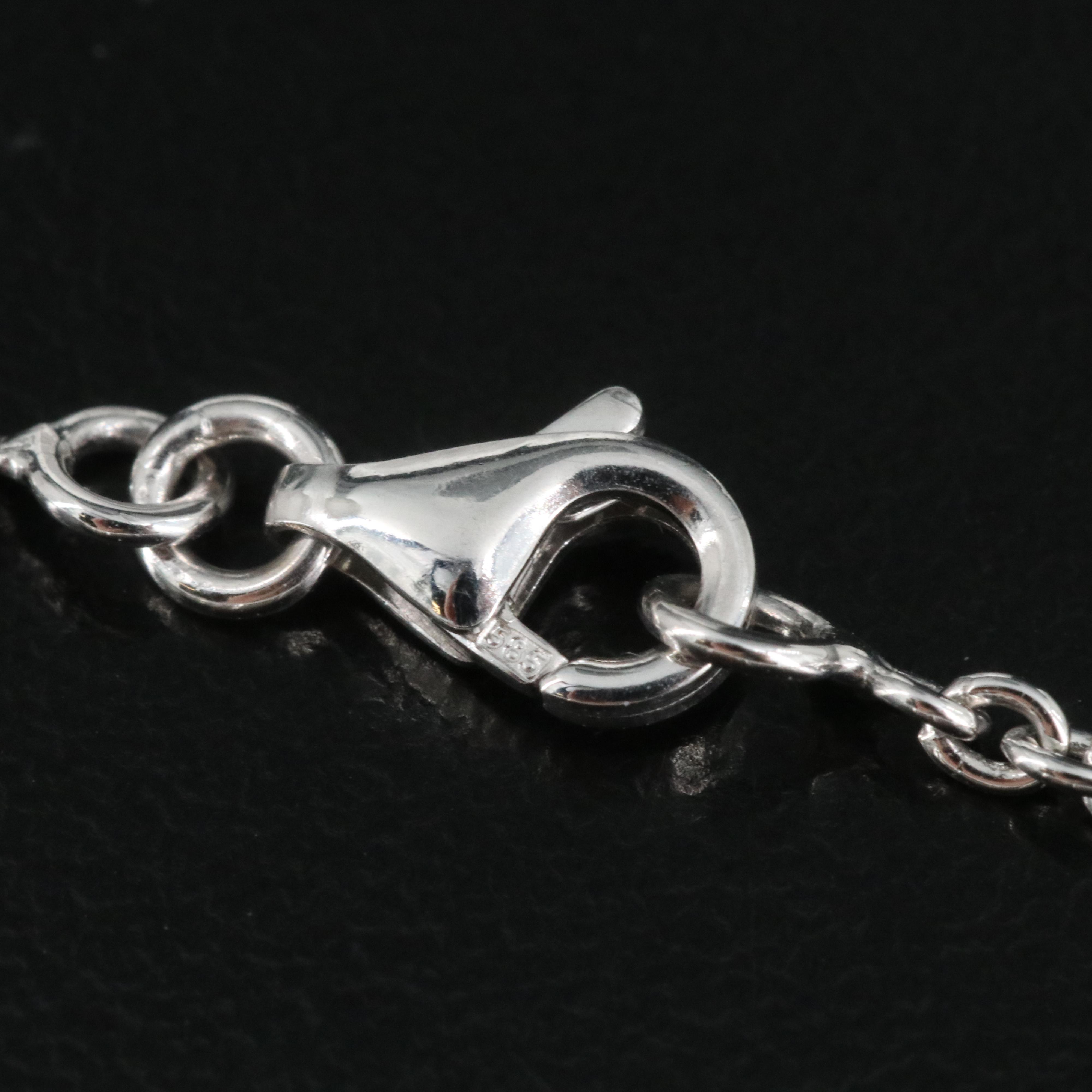 14K 10.50 CTW Lab Grown Diamond Station Necklace