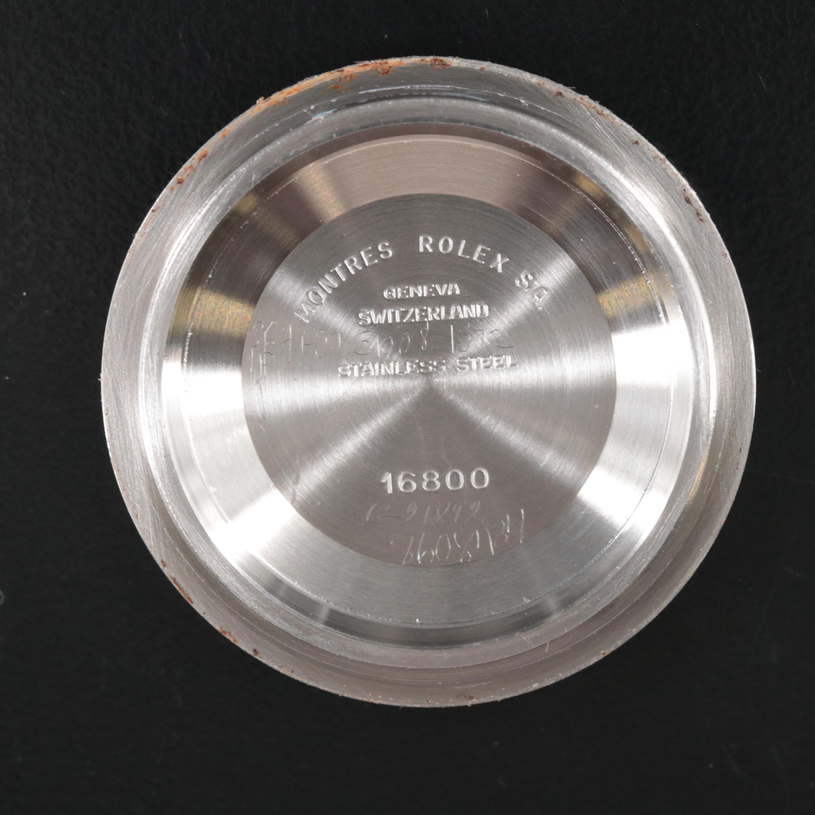 1984 Rolex Submariner Date Stainless Steel Automatic Watch