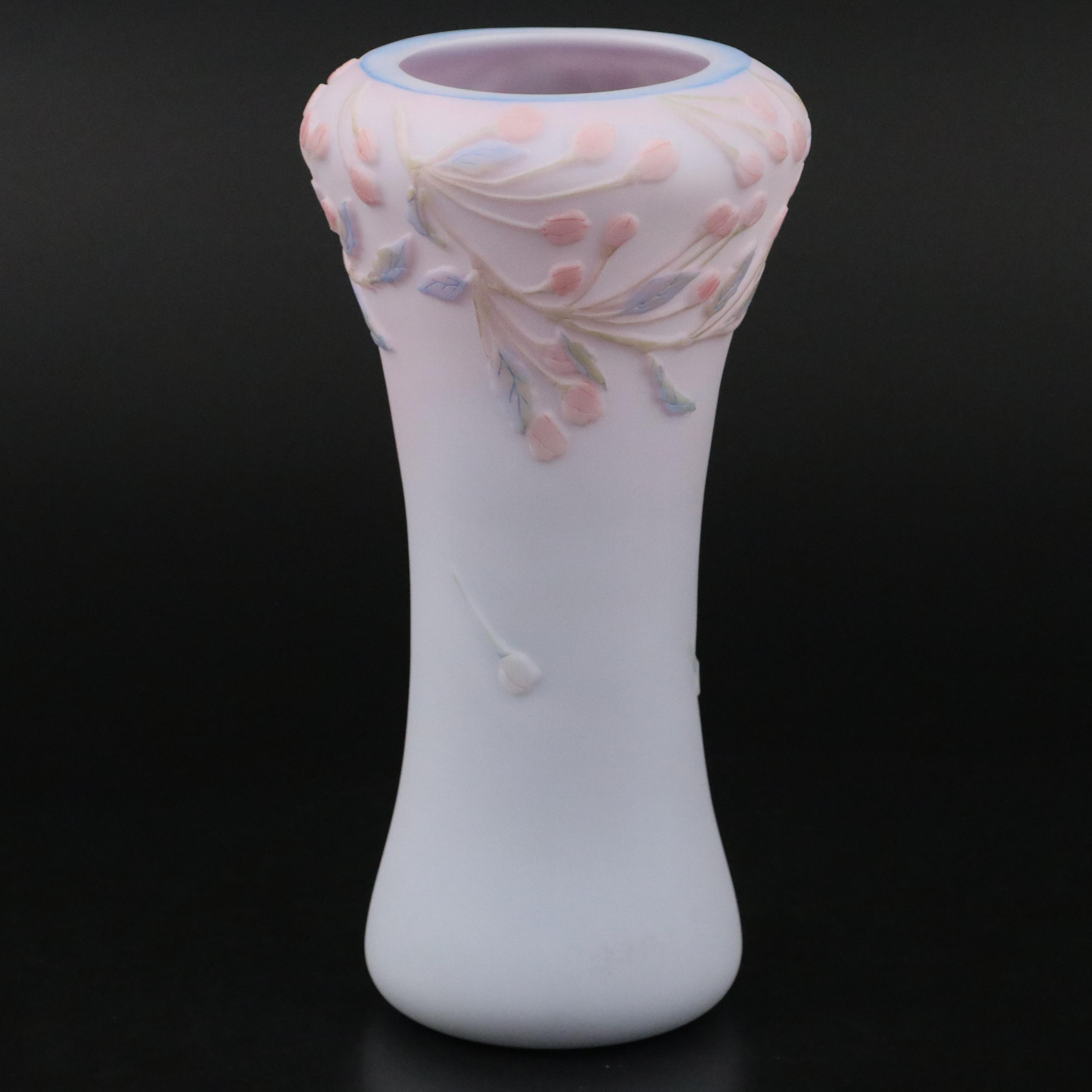 Kelsey Murphy for Fenton Hand-Painted Glass Vase, 2007