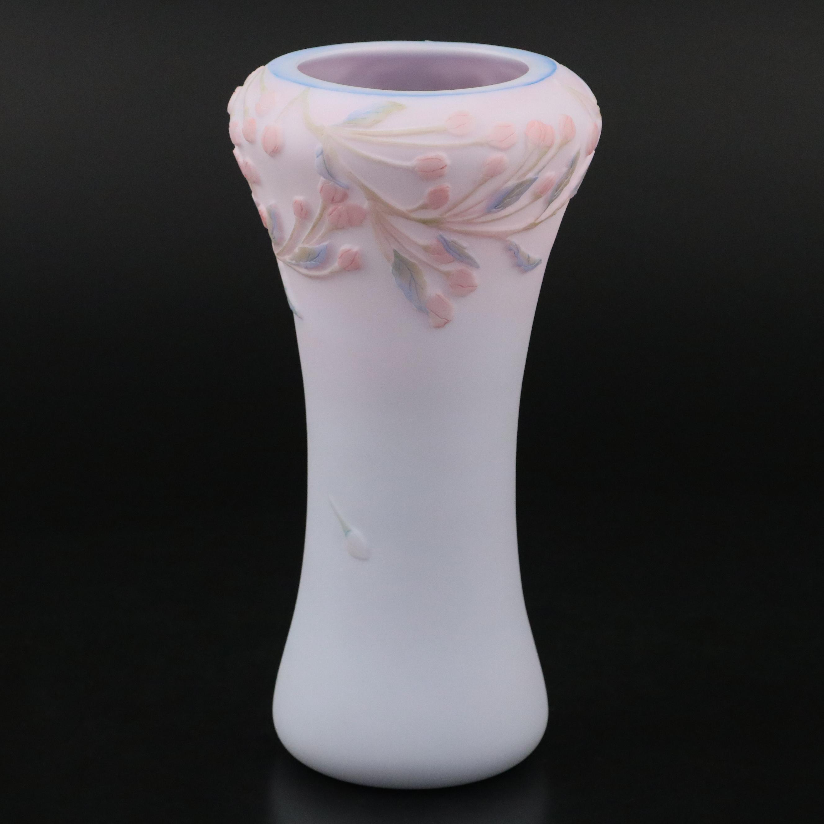 Kelsey Murphy for Fenton Hand-Painted Glass Vase, 2007