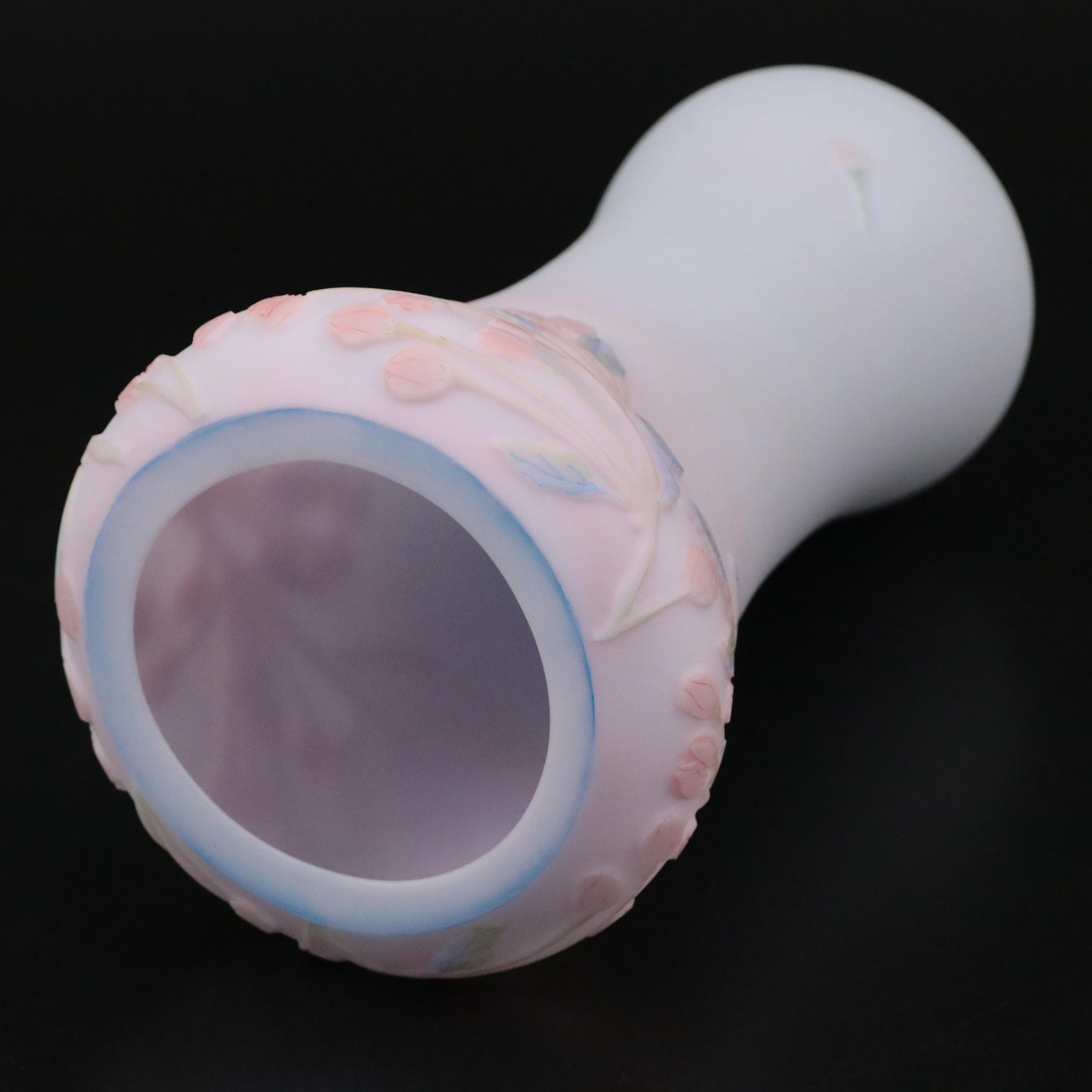 Kelsey Murphy for Fenton Hand-Painted Glass Vase, 2007