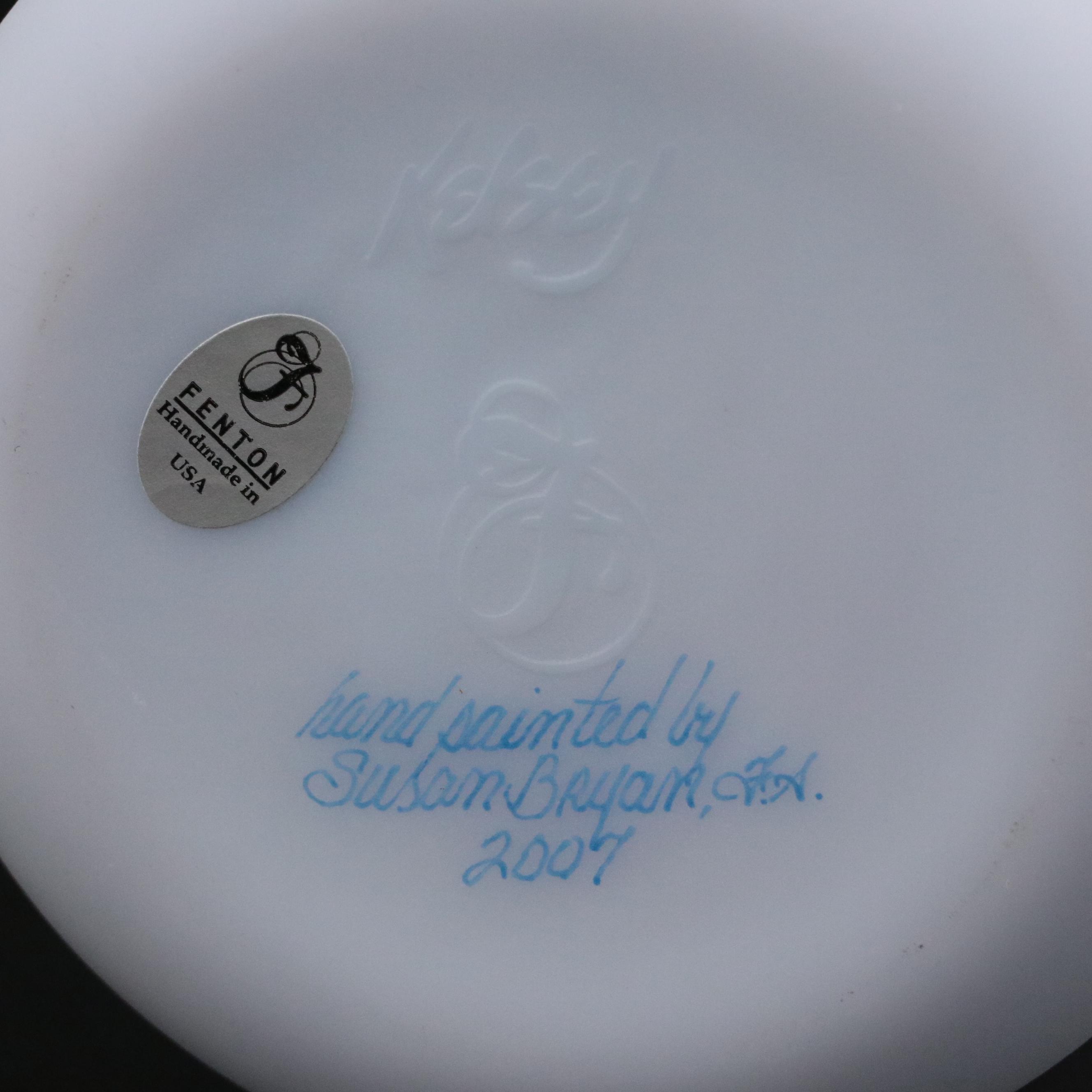 Kelsey Murphy for Fenton Hand-Painted Glass Vase, 2007