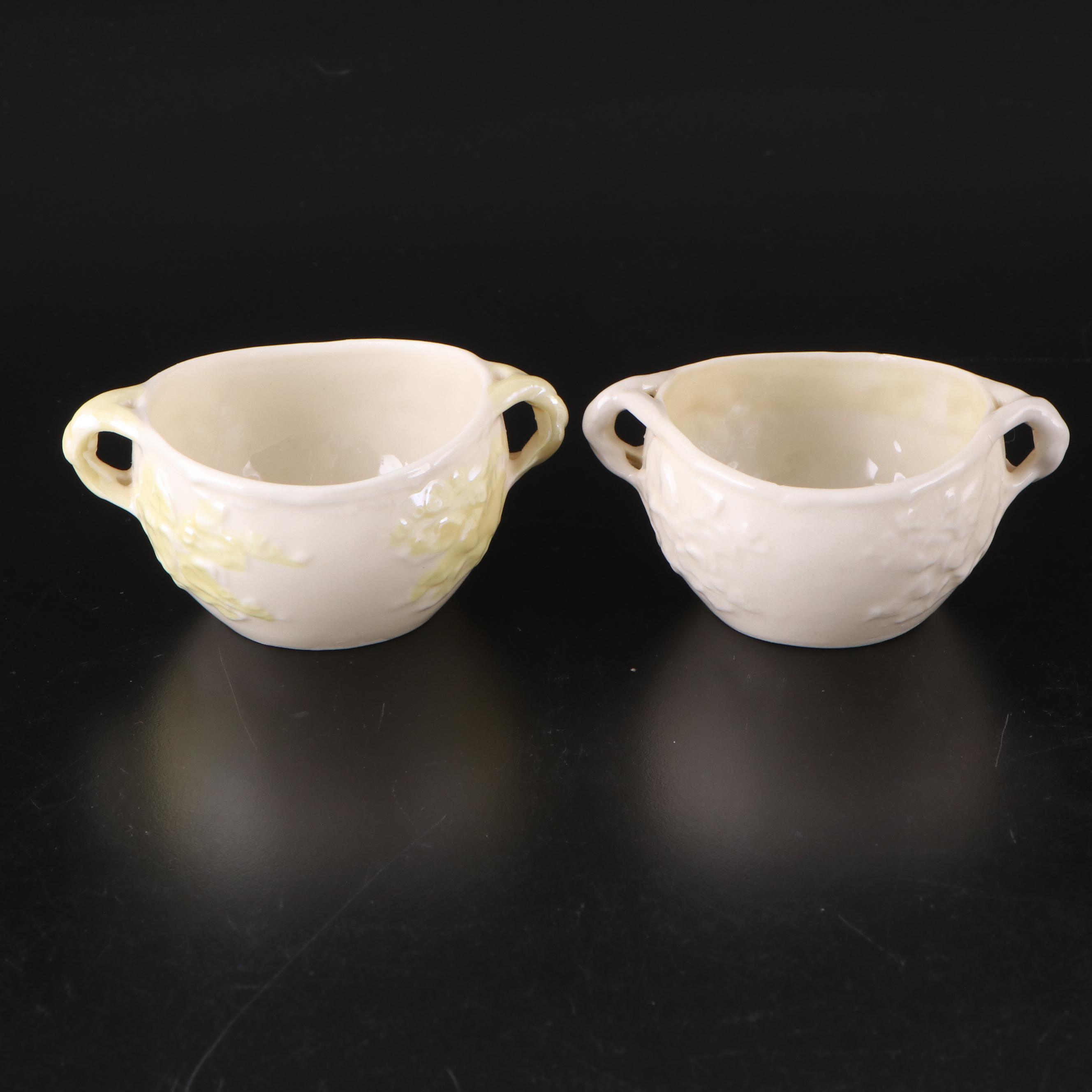 Belleek New Shell Yellow Porcelain Teapot, Biscuit Jars, Vases, Bell and More