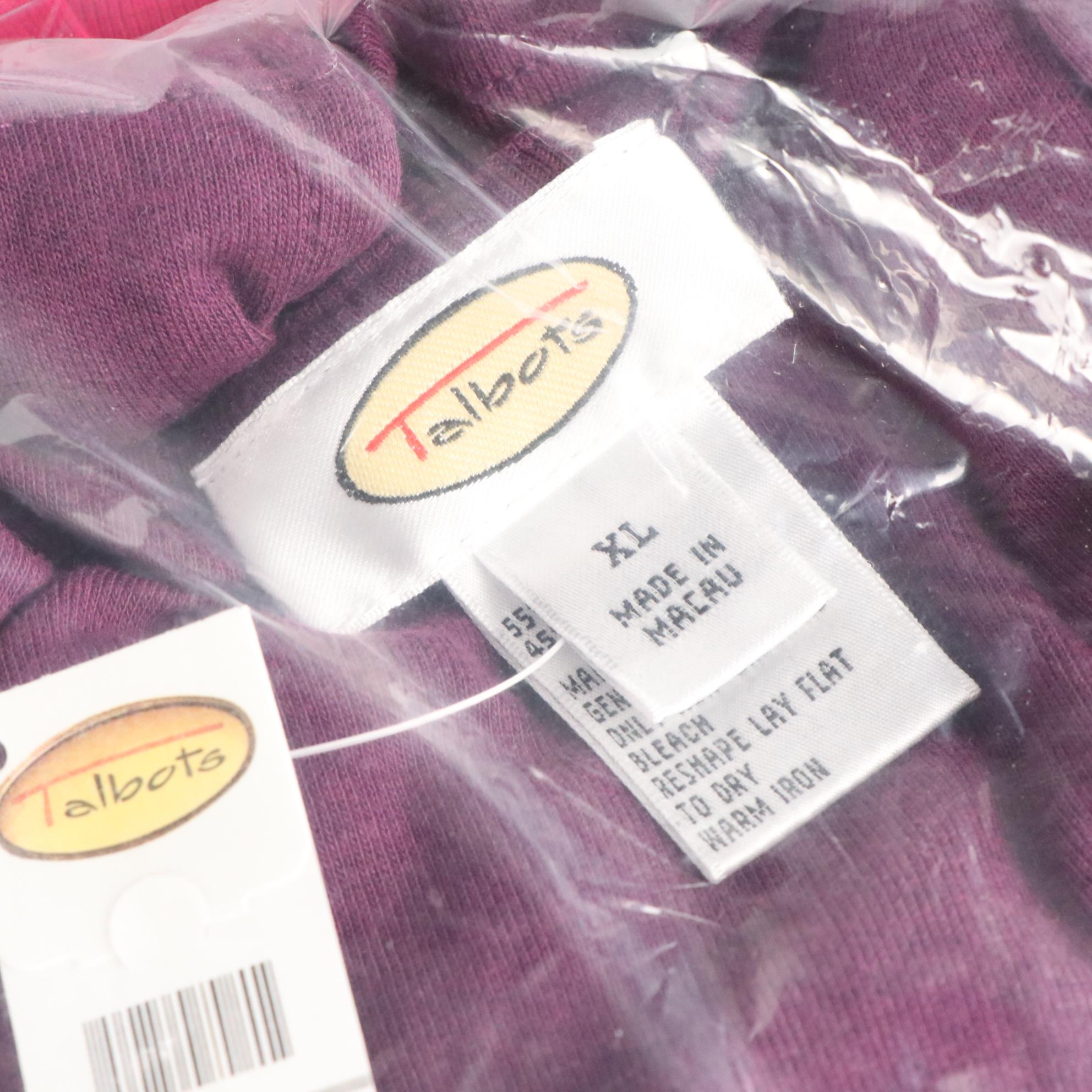 Talbots Knit Tunics in a Variety of Colors, New in Packaging