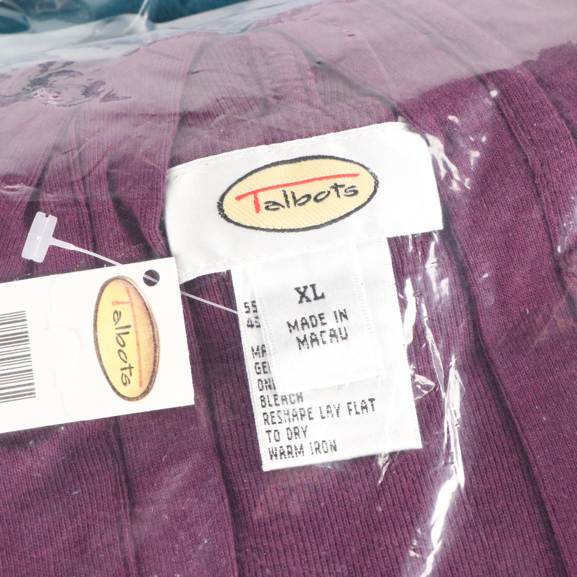 Talbots Knit Tunics in a Variety of Colors, New in Packaging