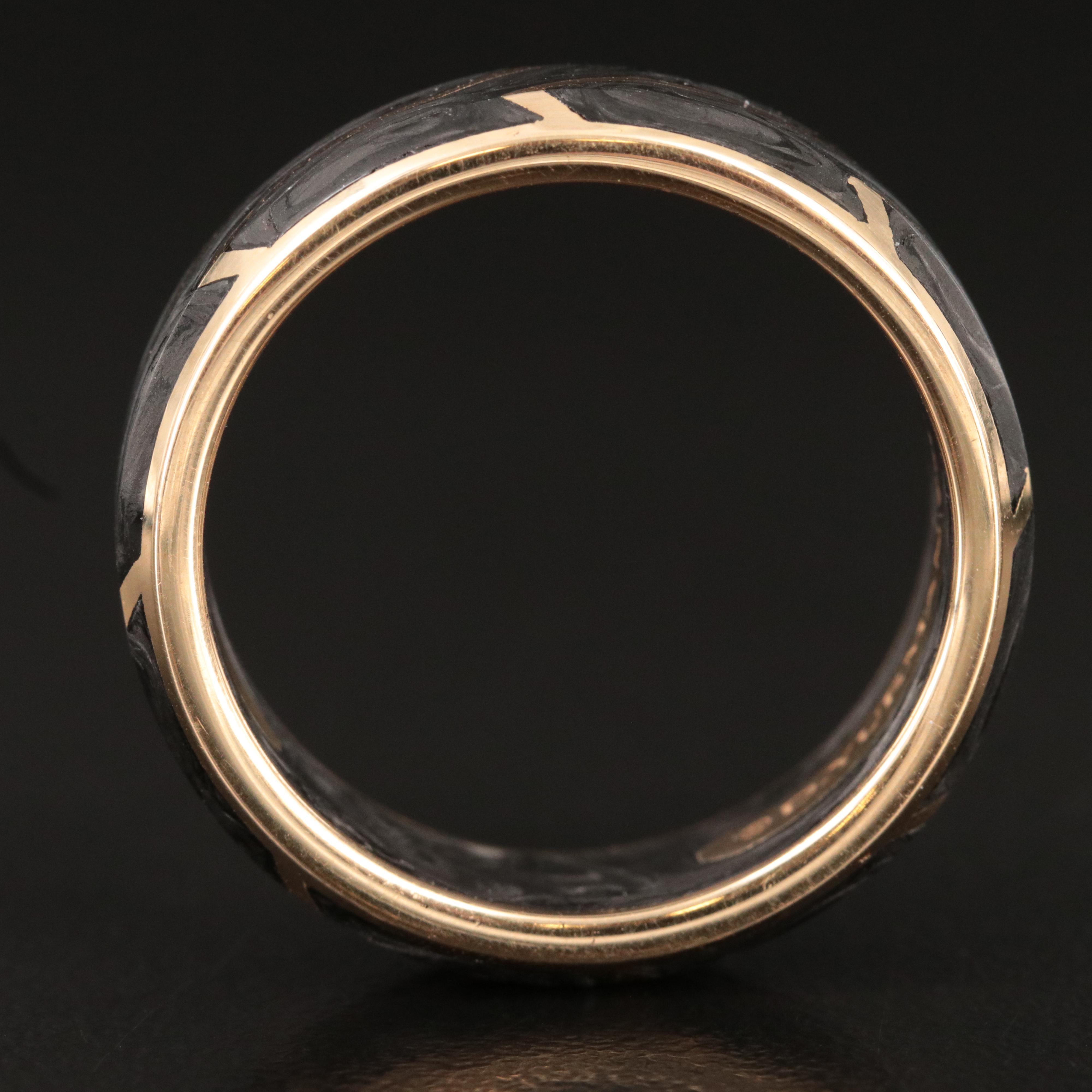 David Yurman 18K Forged Carbon Band