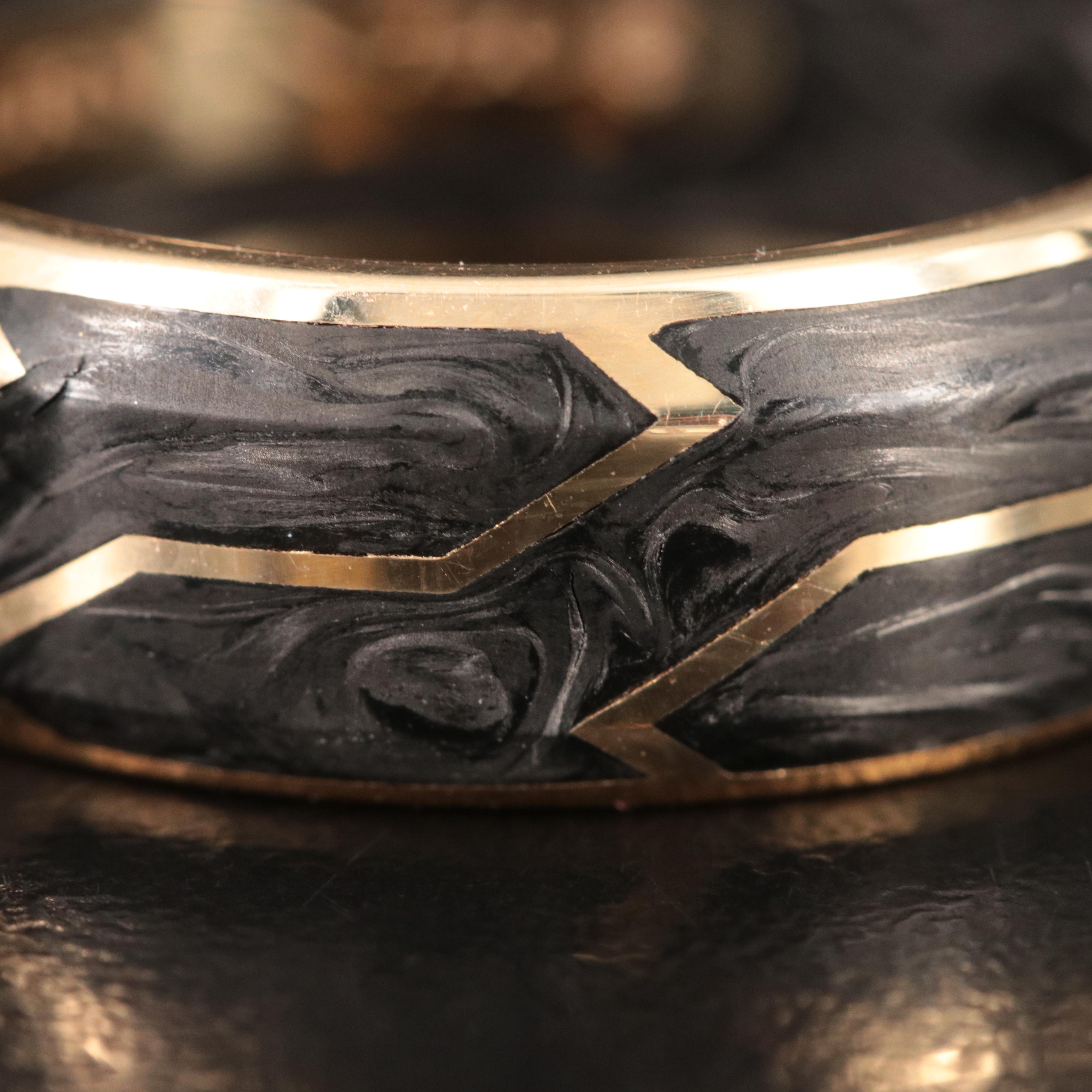 David Yurman 18K Forged Carbon Band