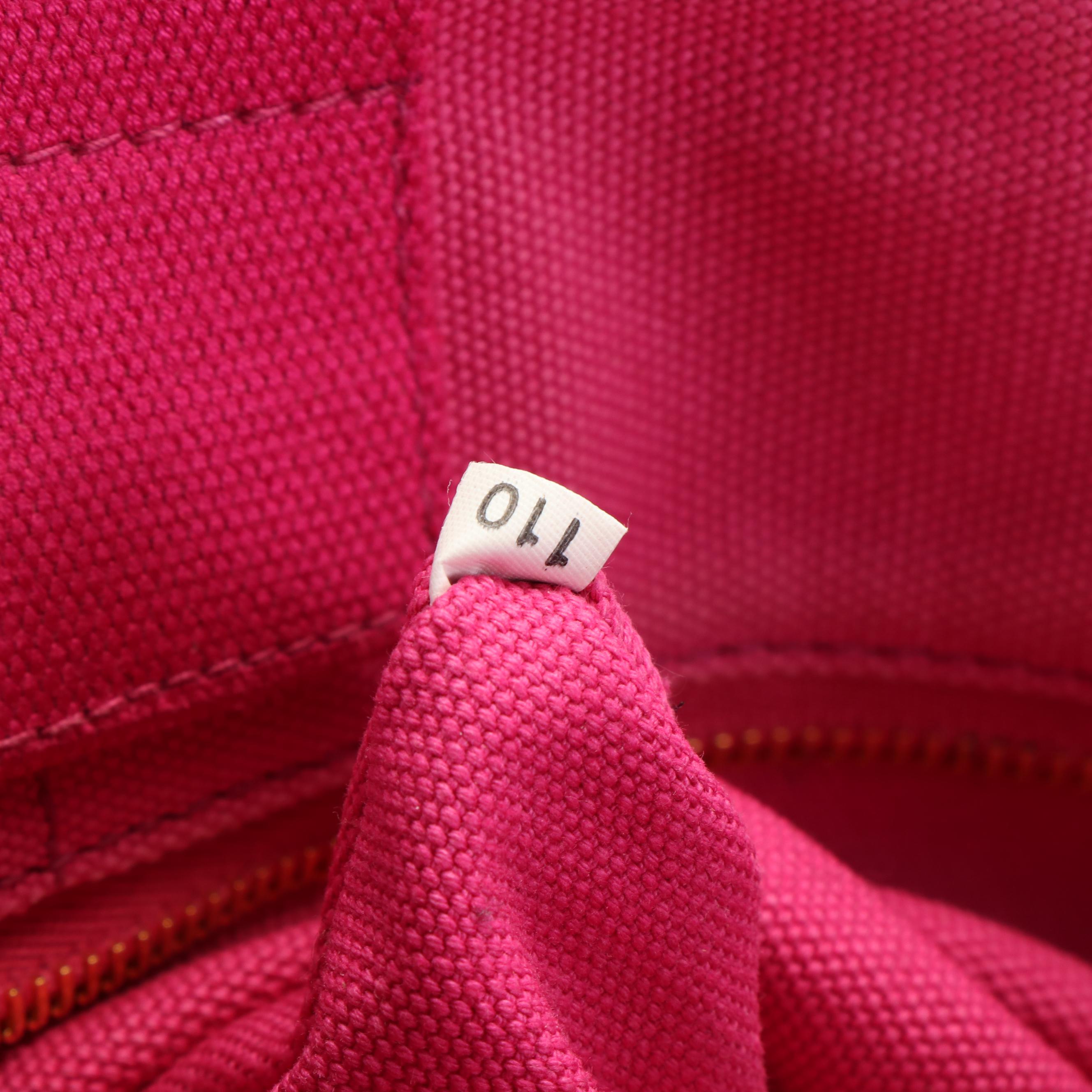 Prada Canapa Logo Mini Tote in Pink Canvas