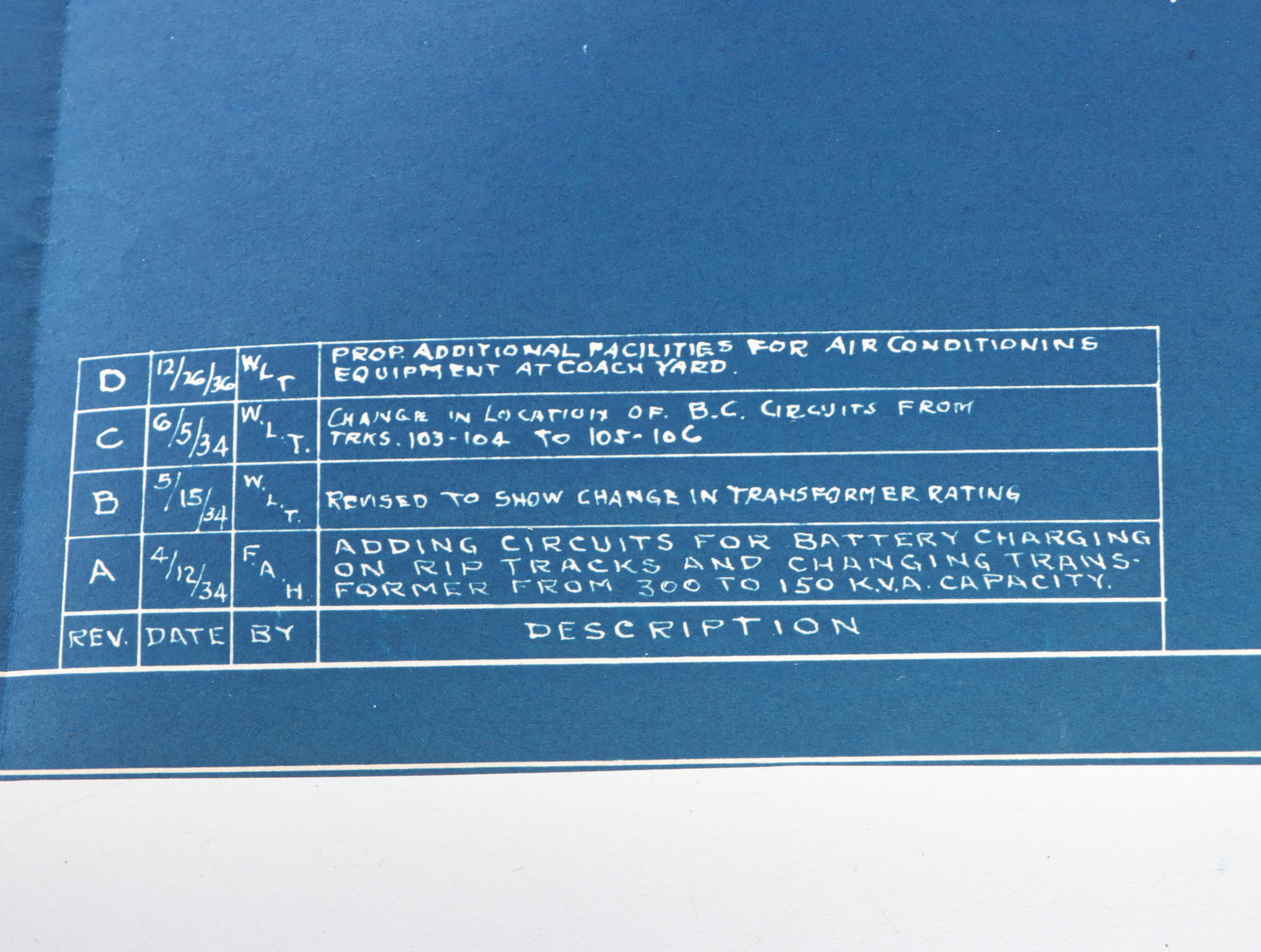 Cincinnati Union Terminal Blueprints, Plans Documents and More, Mid-20th Century