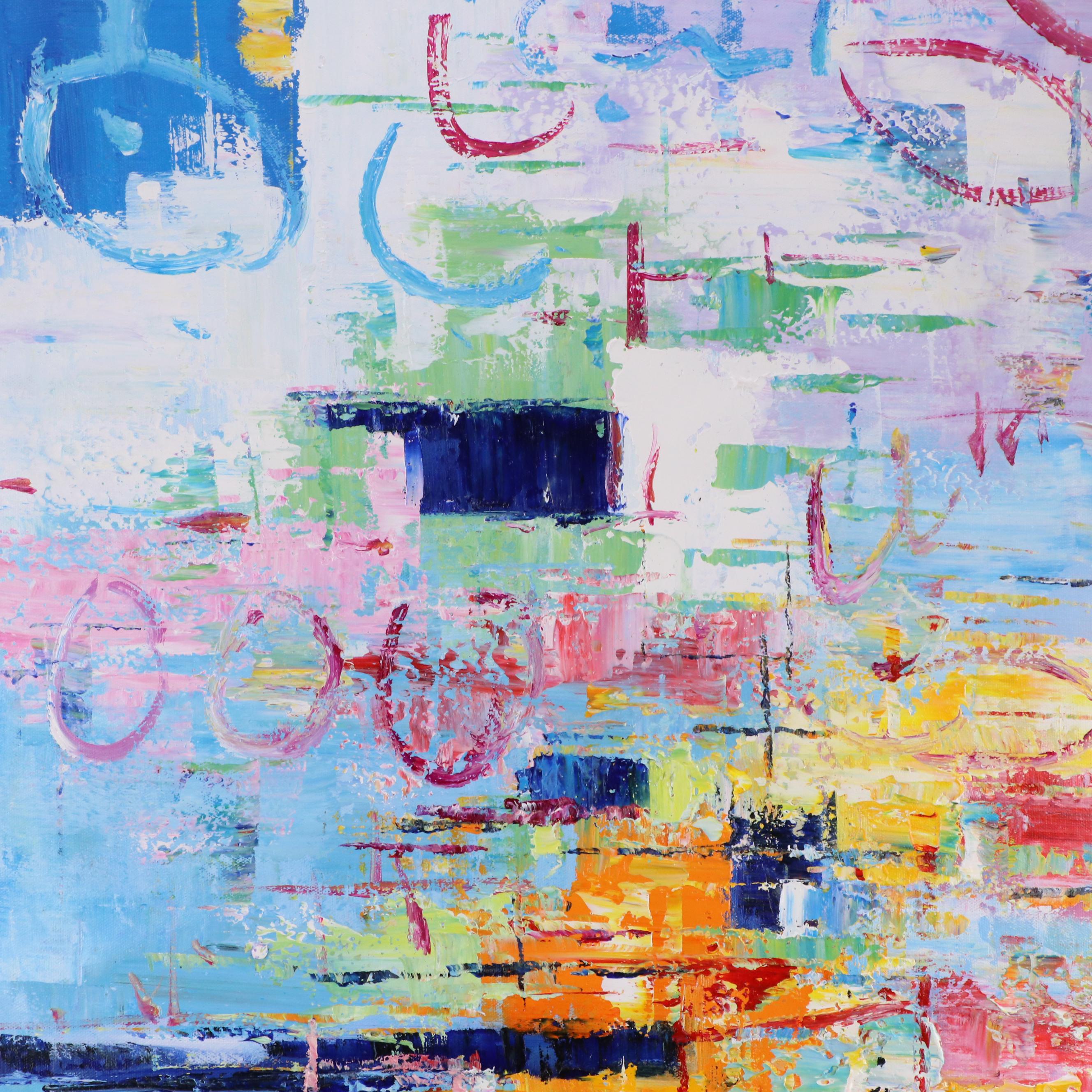 Bing Large-Scale Abstract Oil Painting, 21st Century