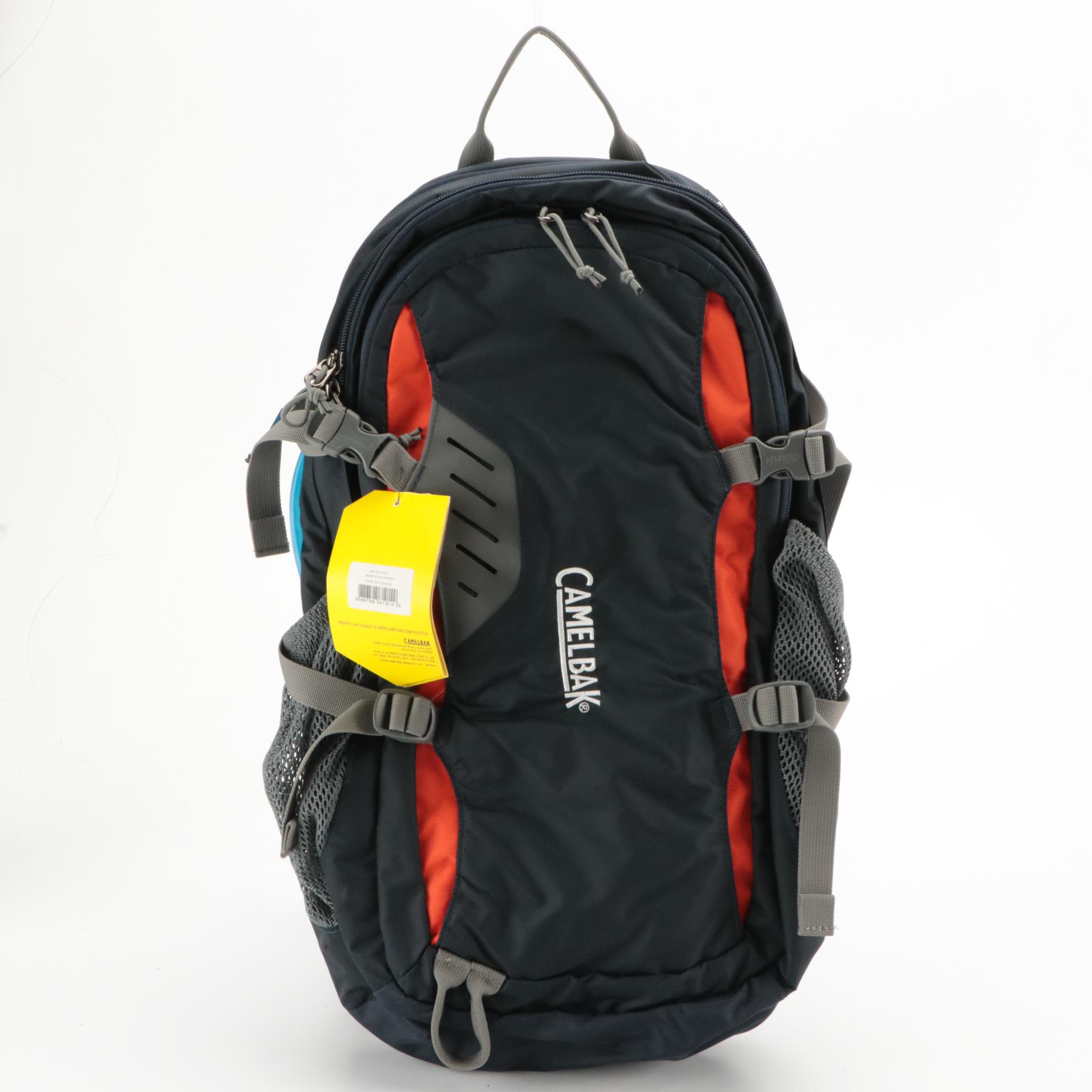 Camelbak Navy Blue Rim Runner Hiking Backpack and Purple Aurora Biking Pack