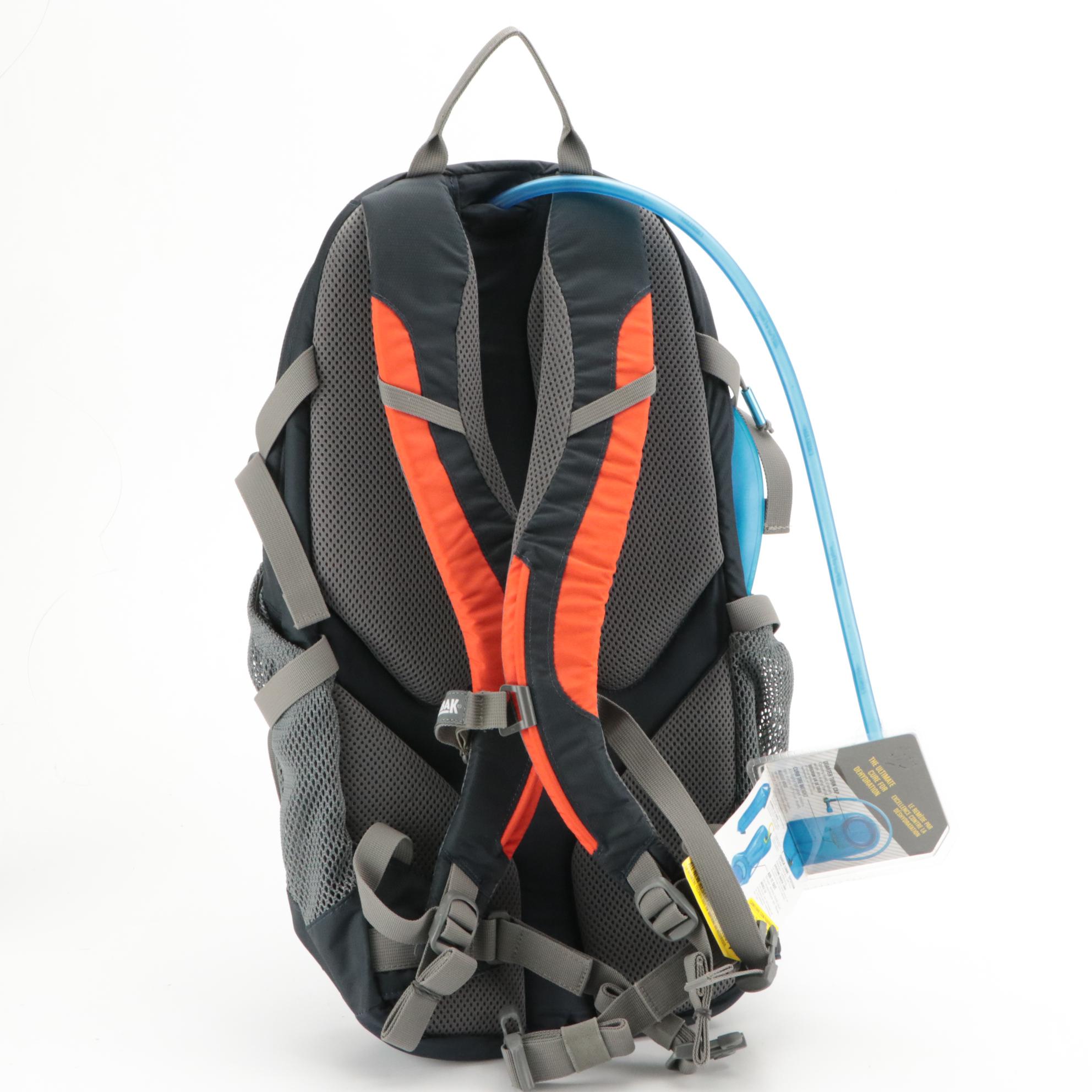 Camelbak Navy Blue Rim Runner Hiking Backpack and Purple Aurora Biking Pack