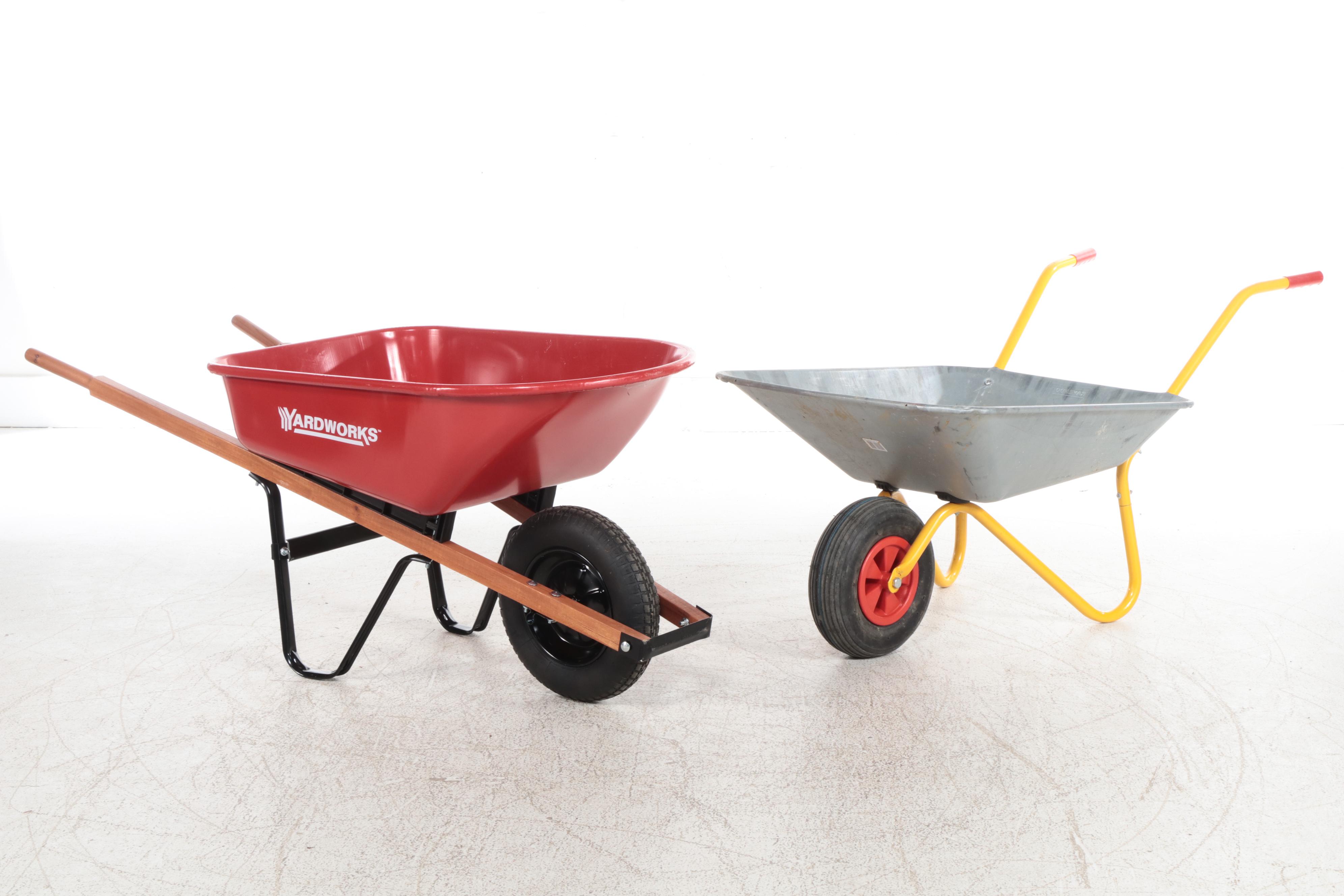 Yardworks and Other Wheelbarrow with Lawn Care Tools