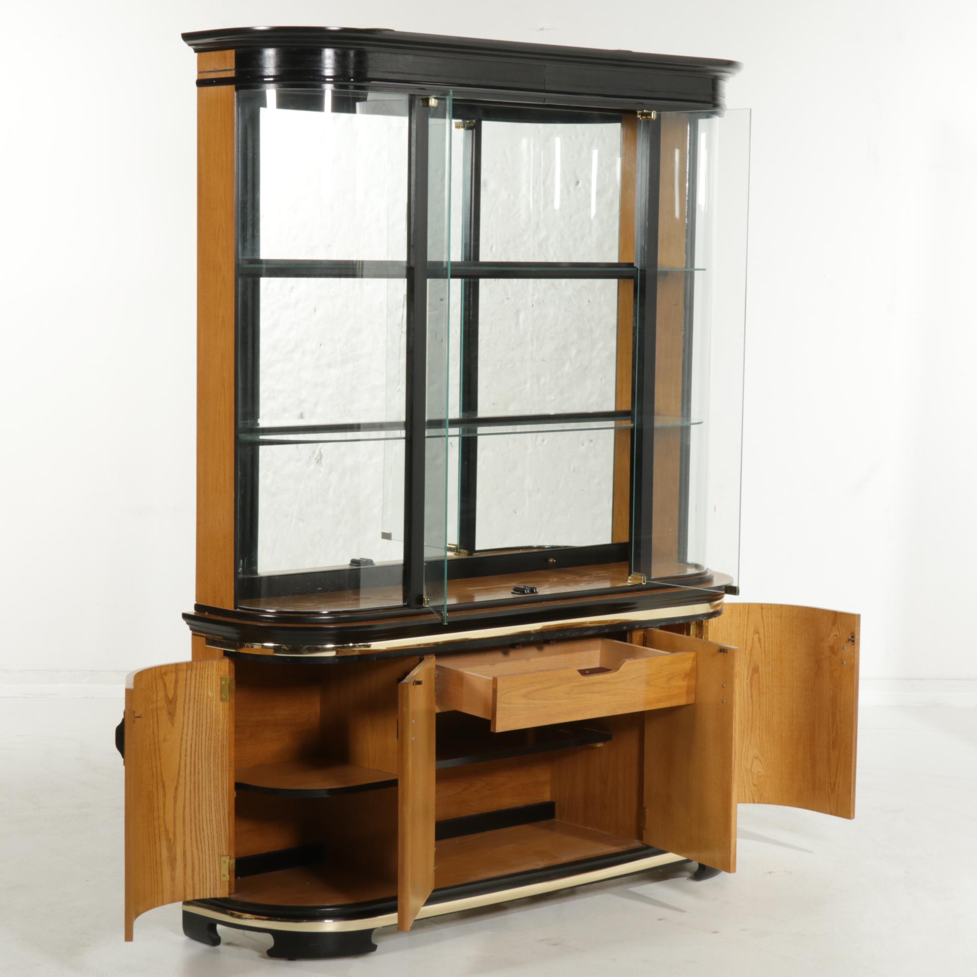 Singer Furniture "Kyoto" Asian Style China Cabinet, 21st Century